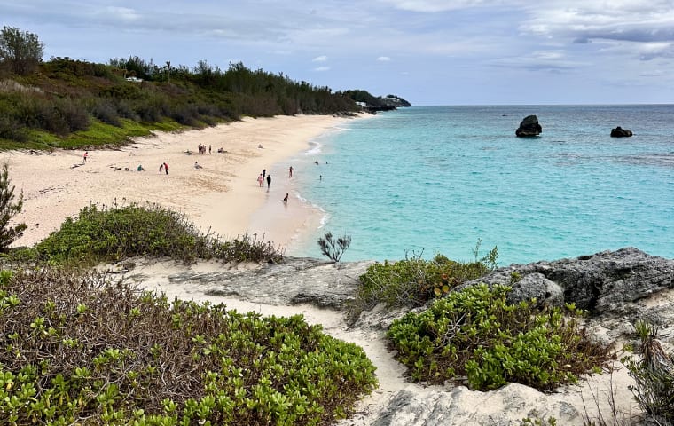 Blue water of Bermuda