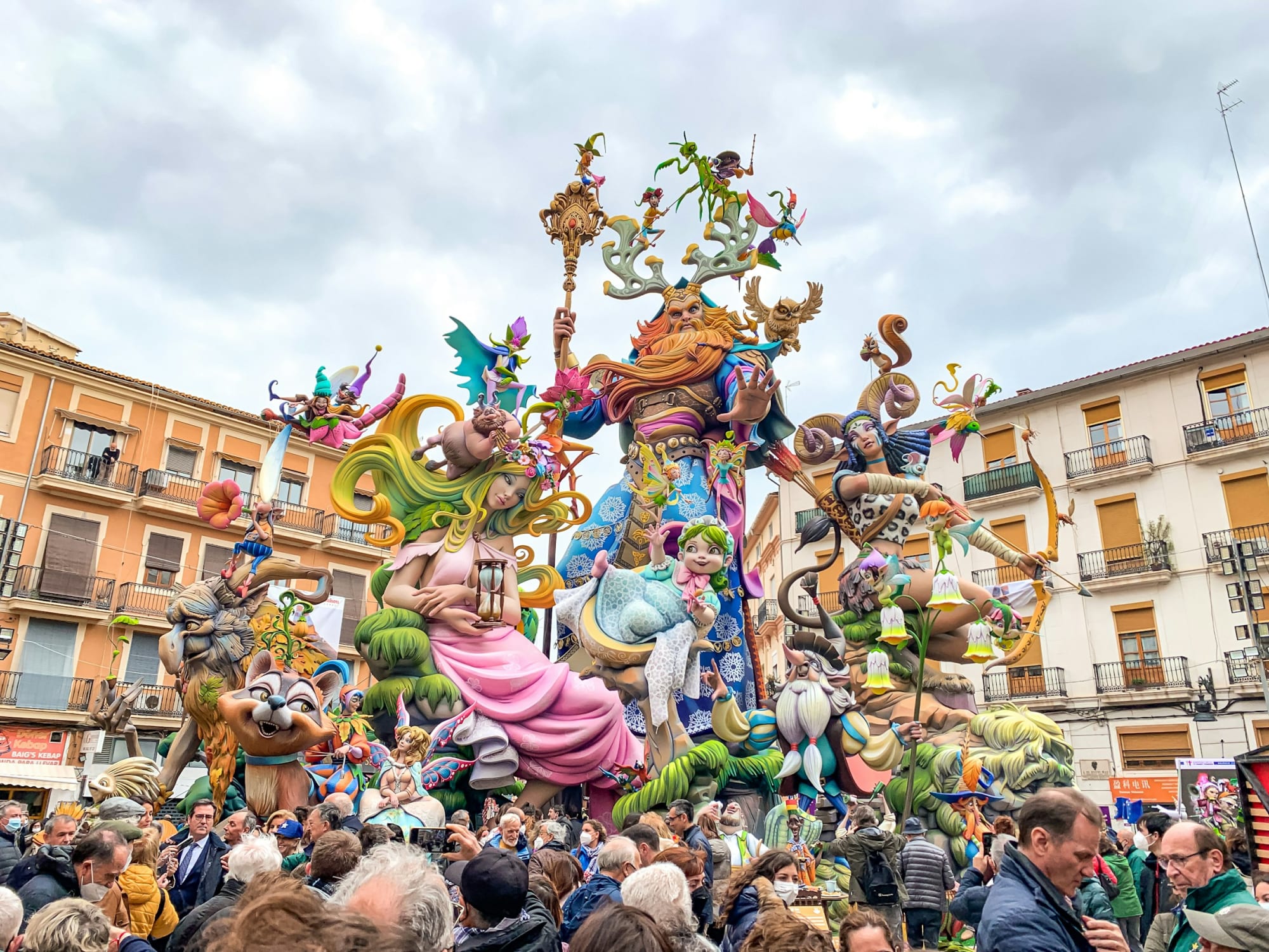 A float at the Fallas Festival in Valencia.