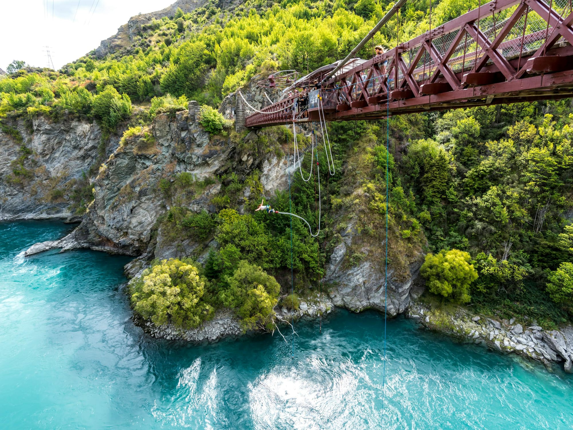 Bungee jumping at Kawarau Bridge, Queenstown