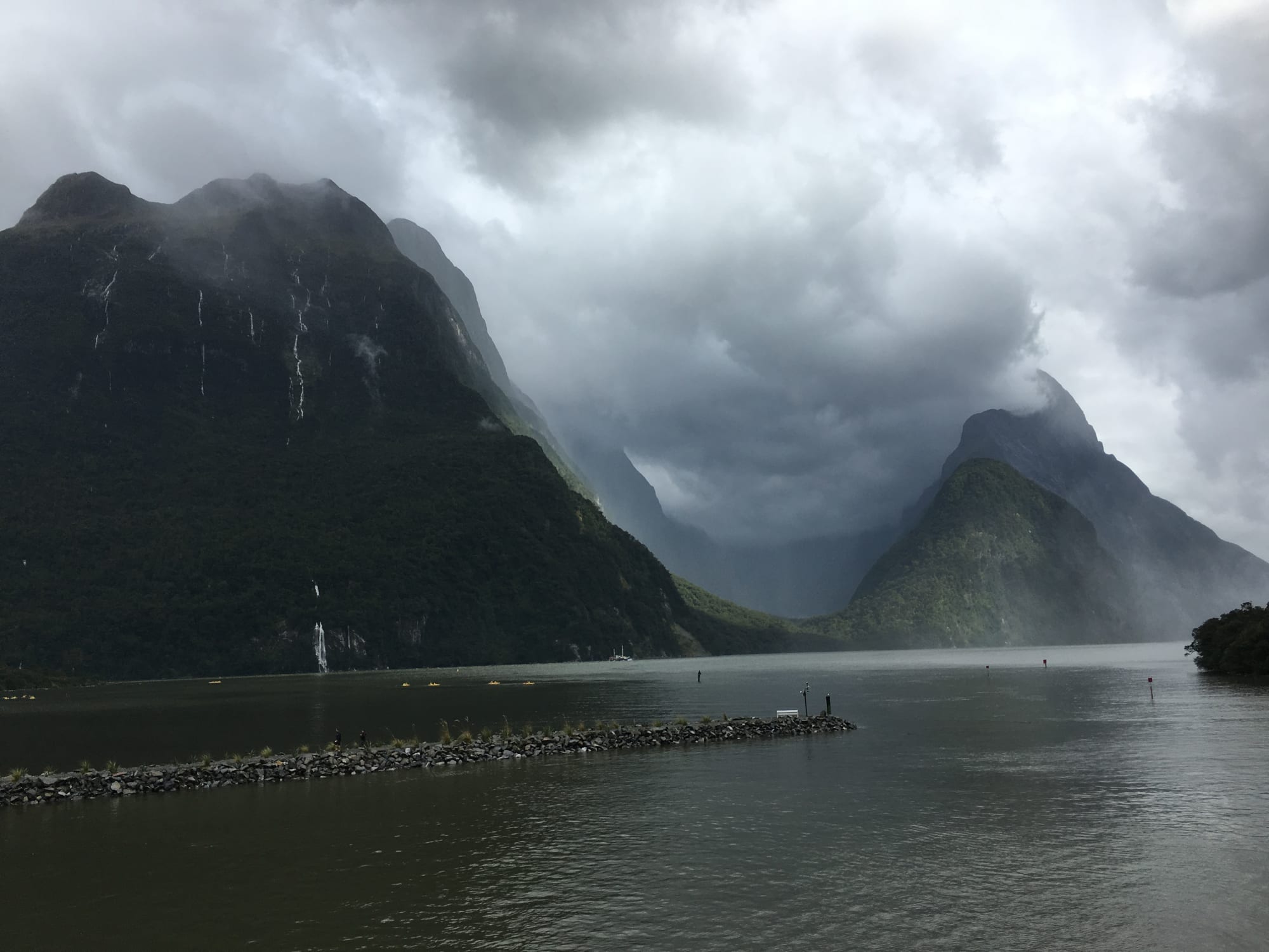 Cloudy Milford Sound
