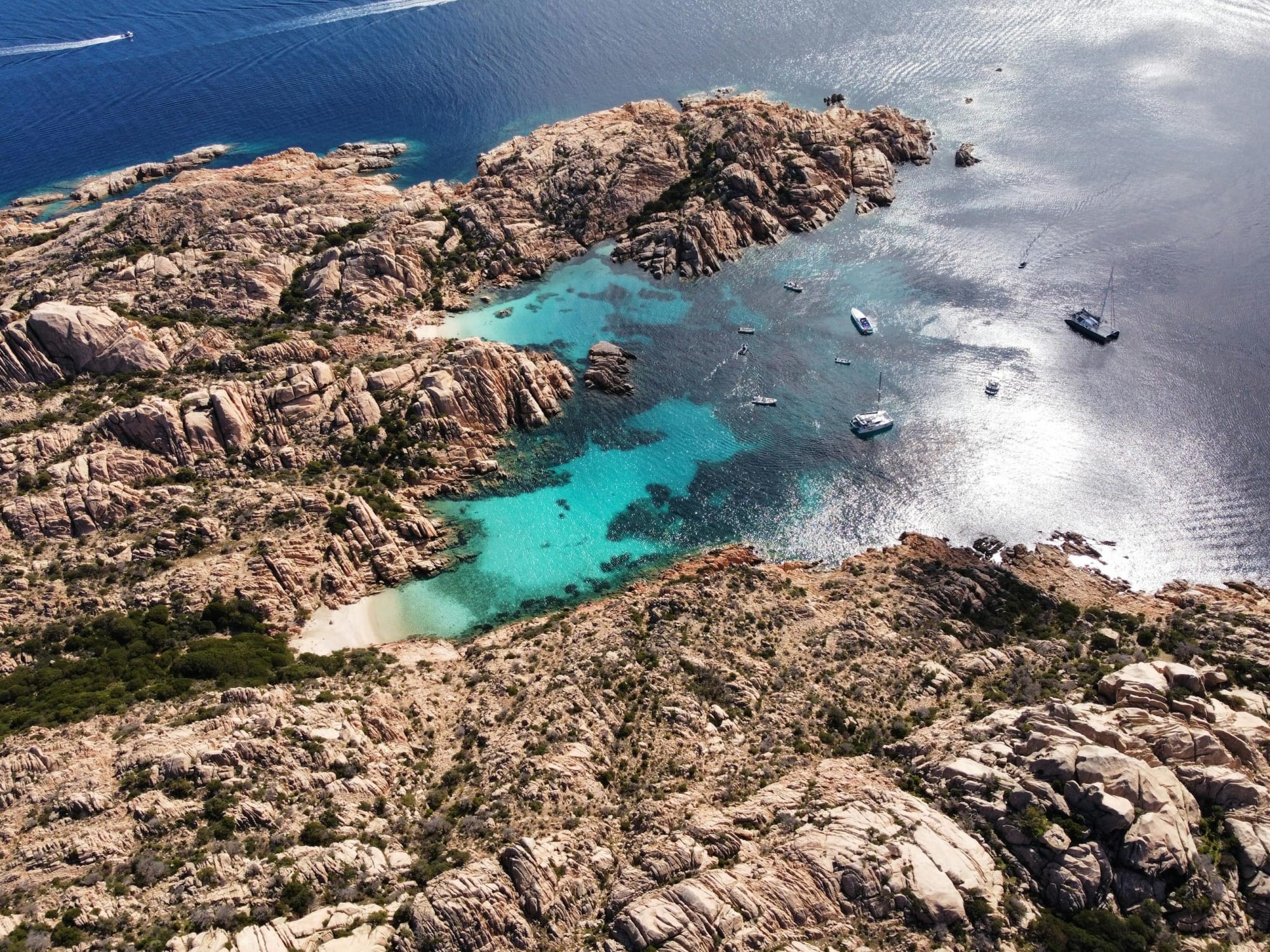 Aerial View of La Maddalena Archipelago, Sardinia