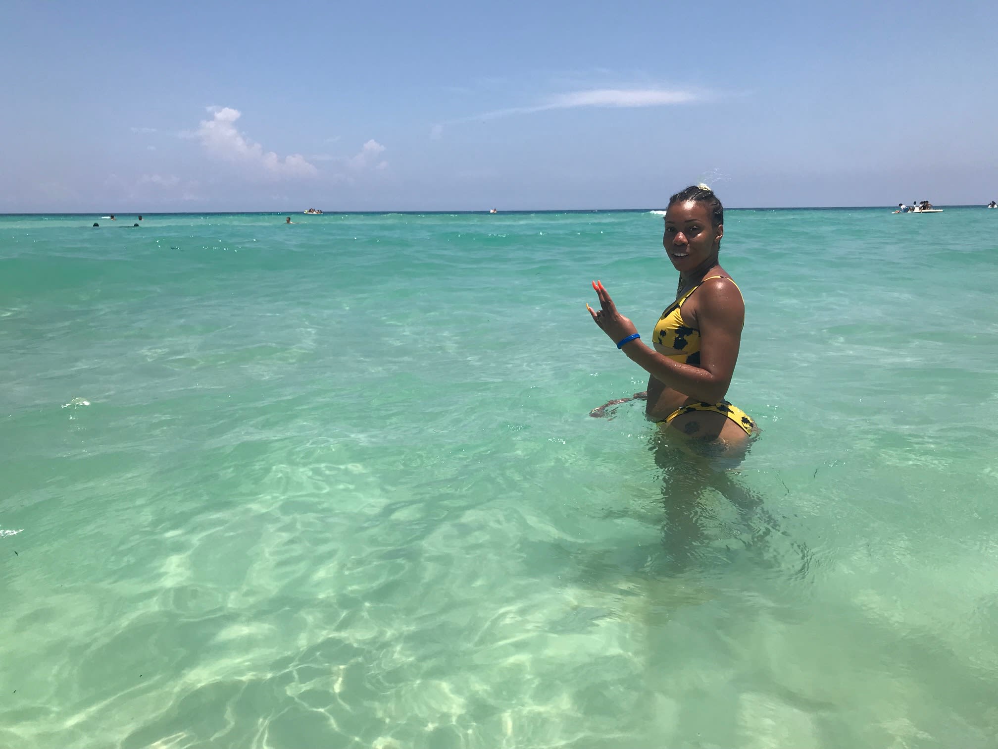 Picture of Danielle in water