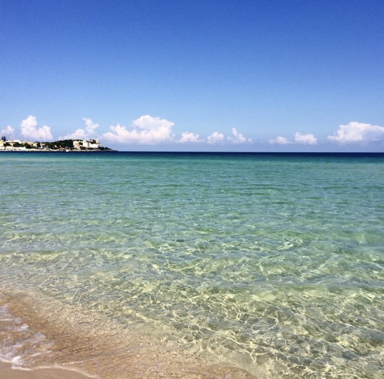 Beautiful clear water at the beach
