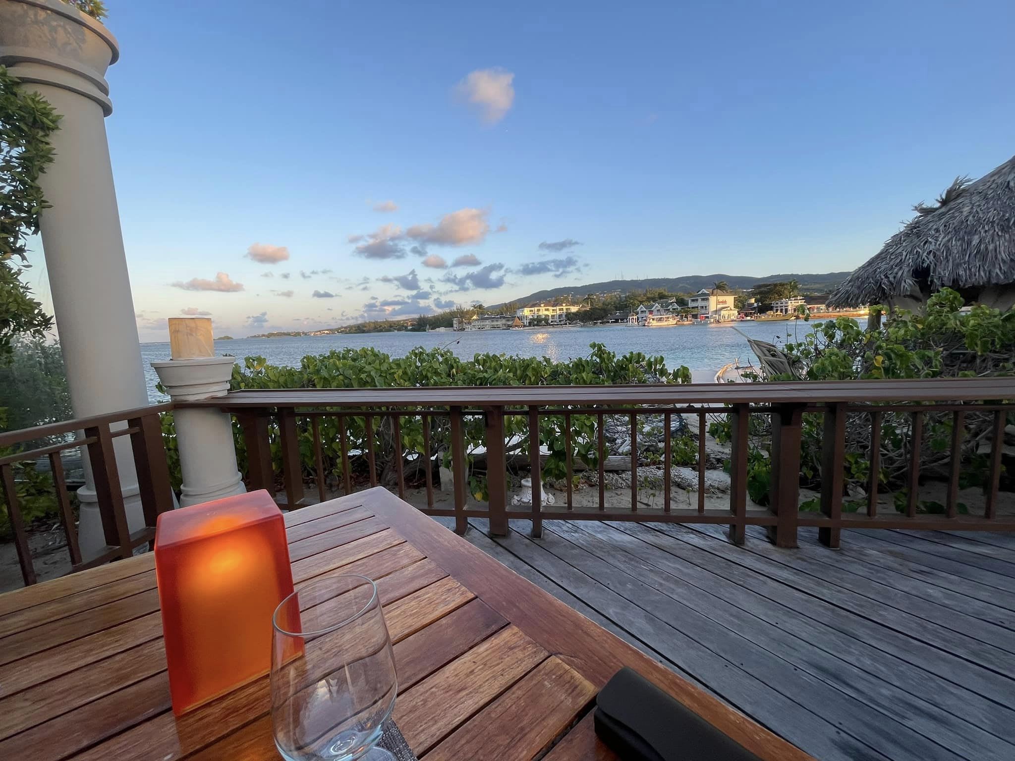 Beautiful view from the balcony in Sandals