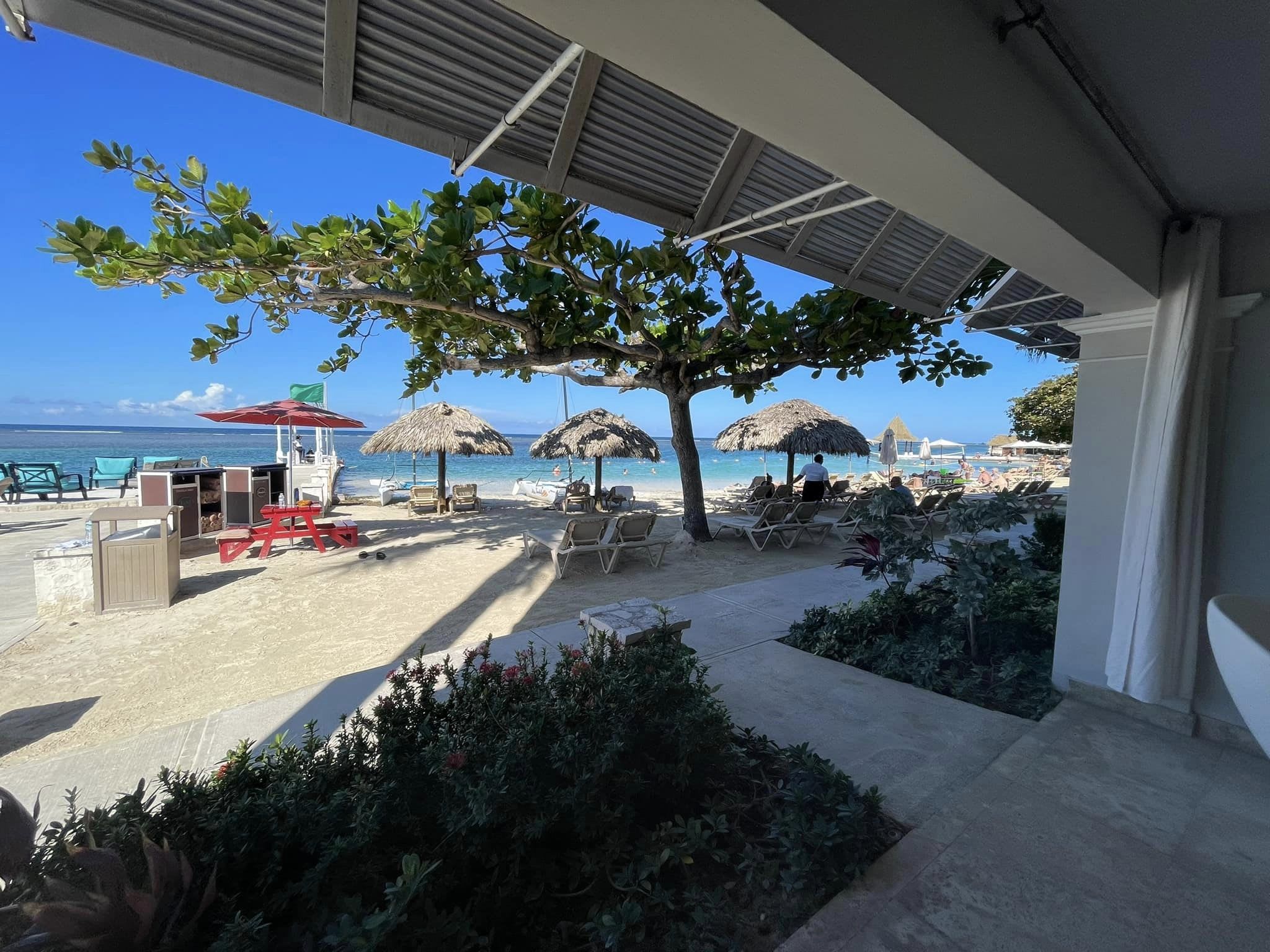Beautiful view of a beach Resort in Sandals