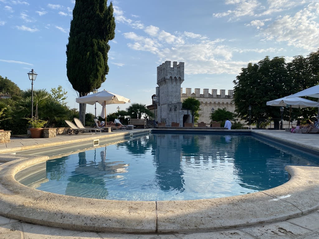 View of pool at Castello Delle Serre