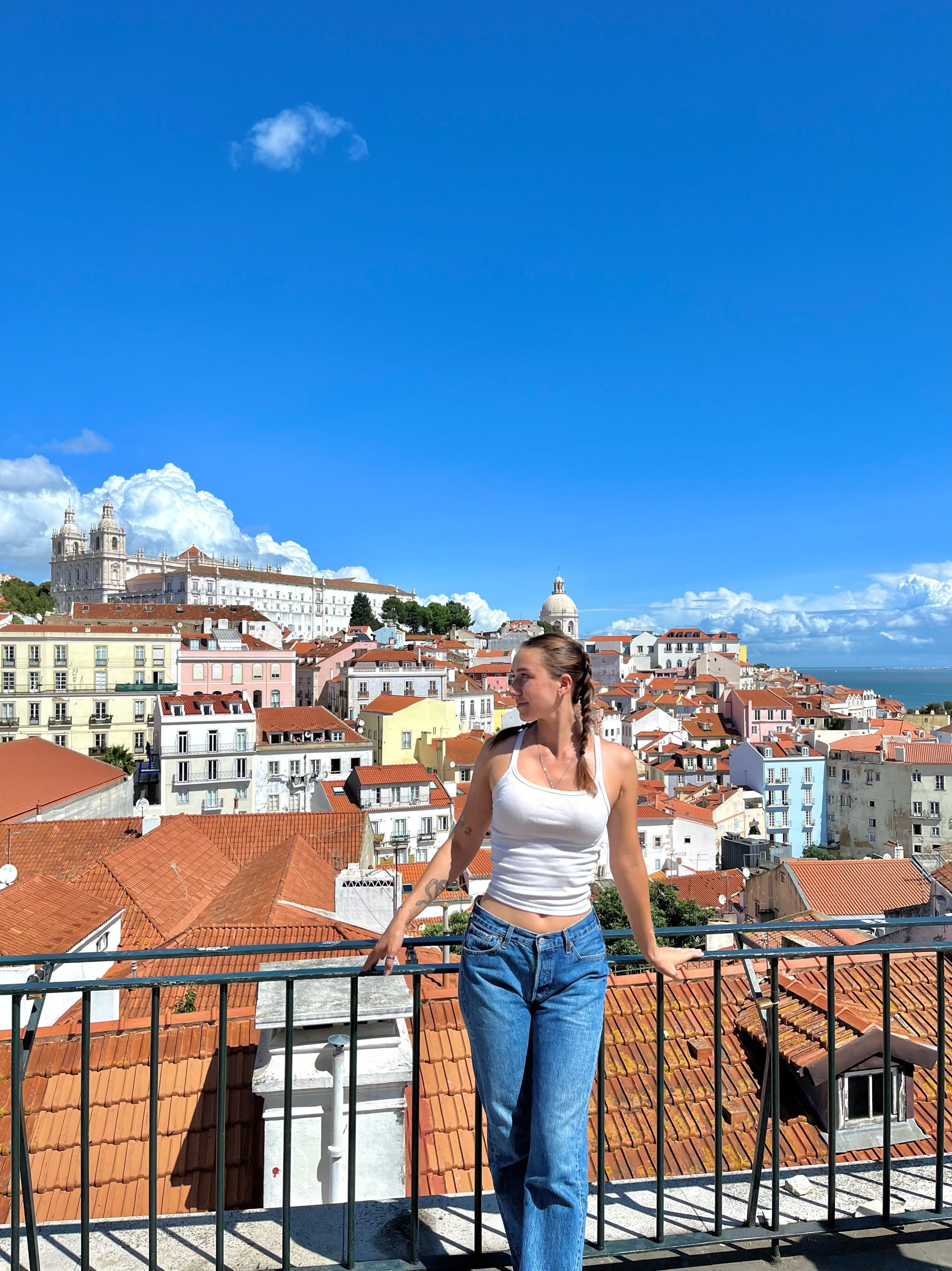 Picture of Bella with town view
