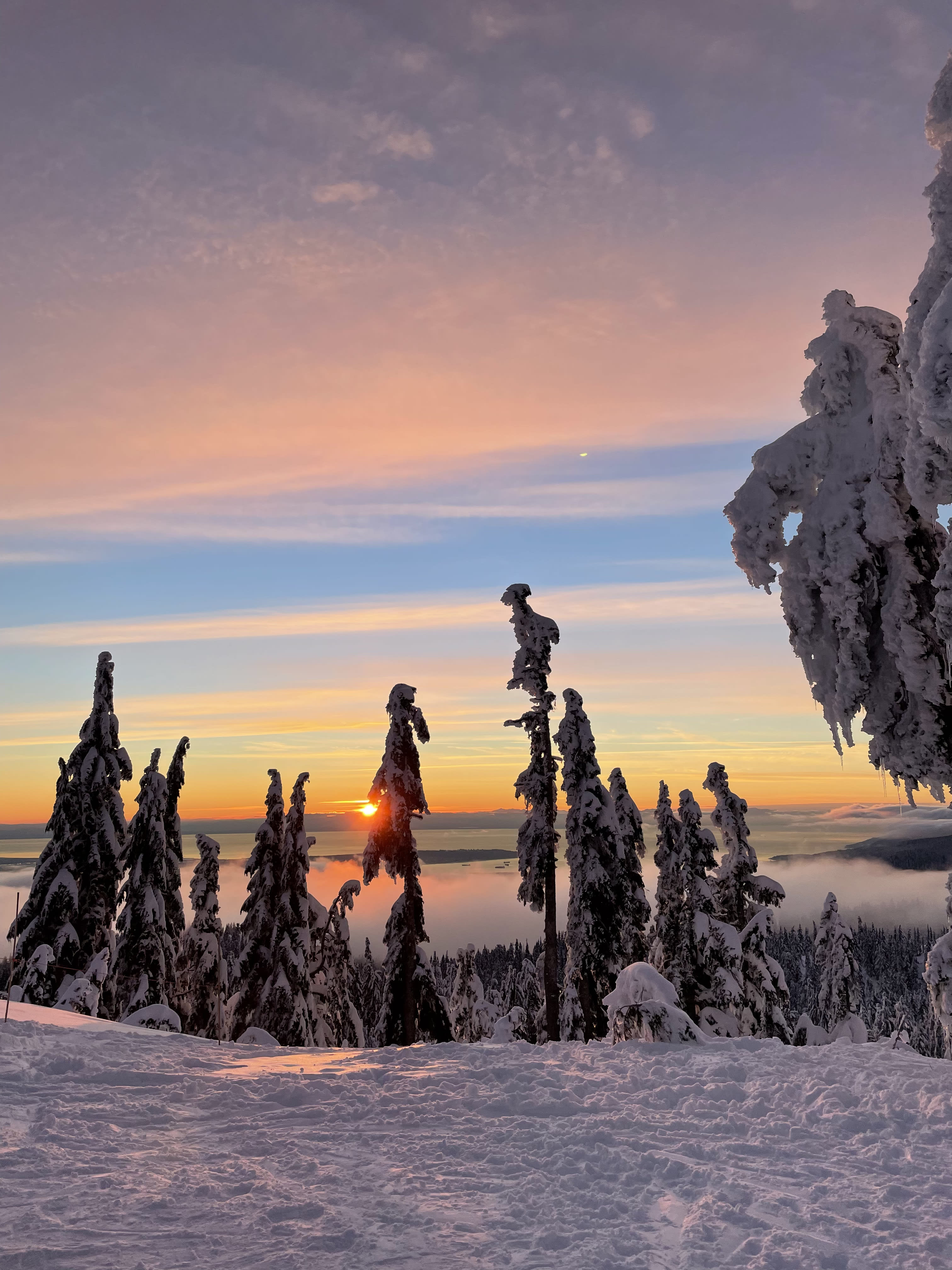 Beautiful view of colorful sky at sunset