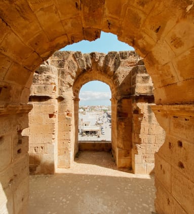 Ancient ruins of an old city