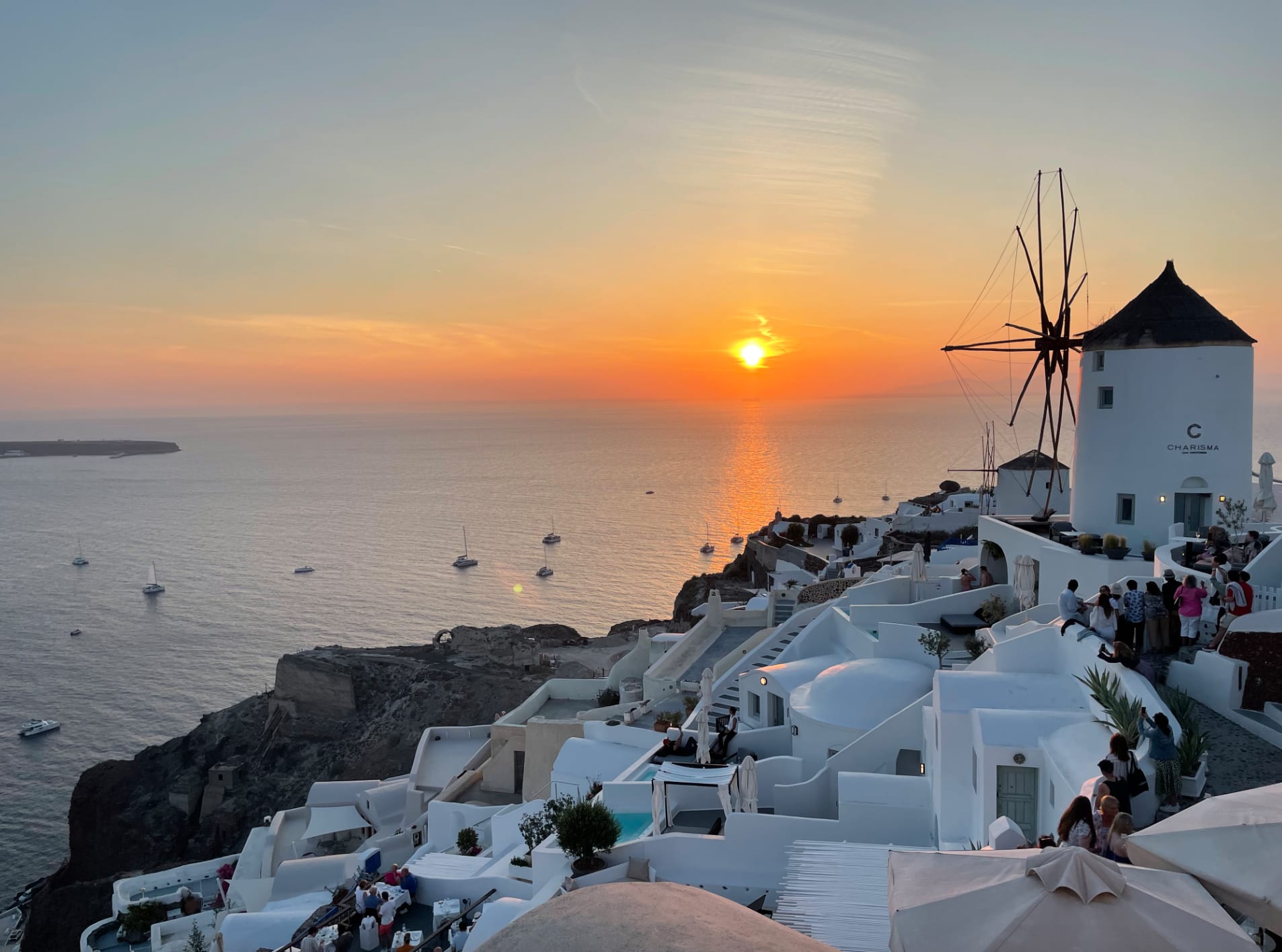 Sunset on the sea