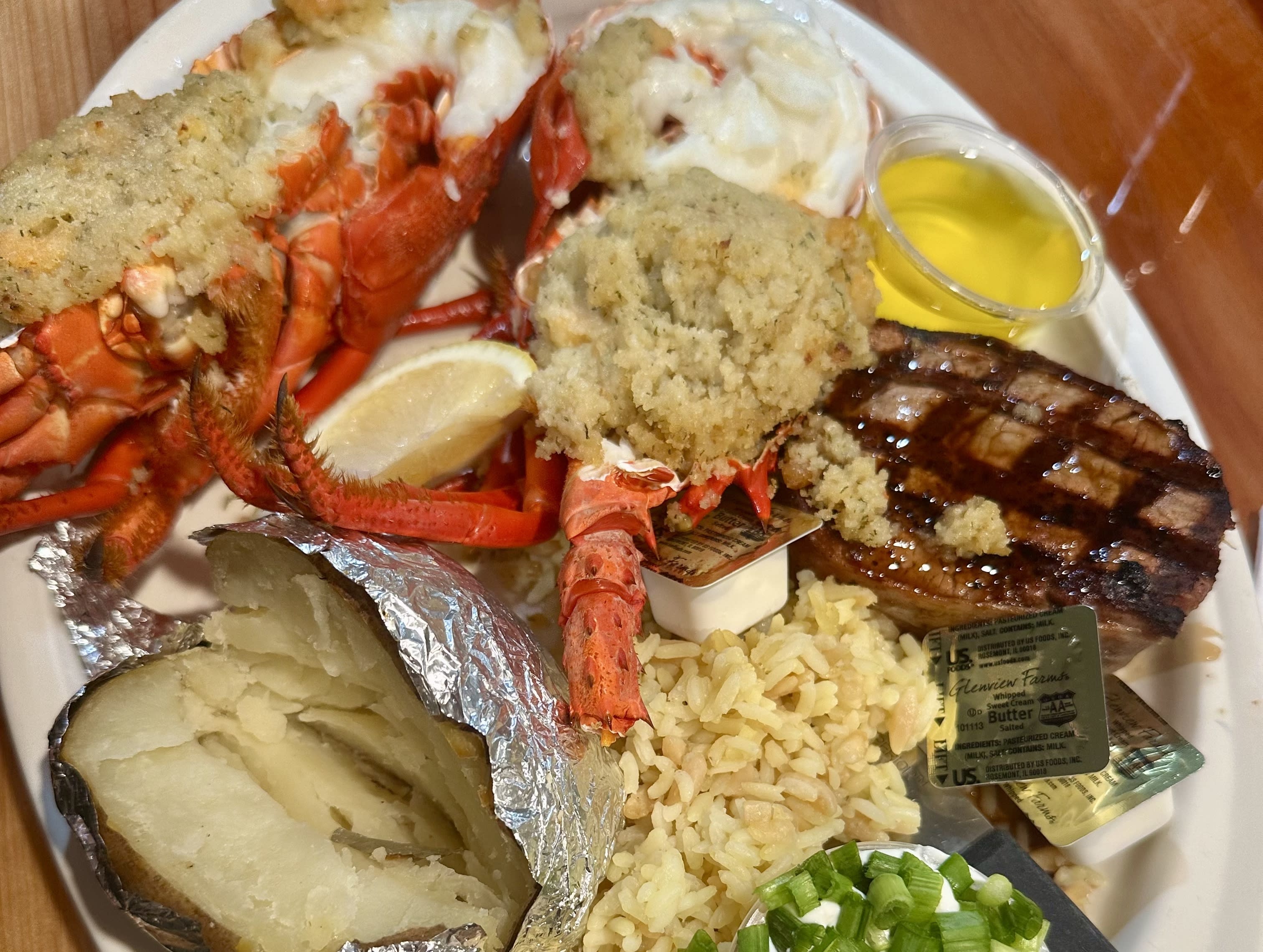Seafood platter at The Lobster Trap.