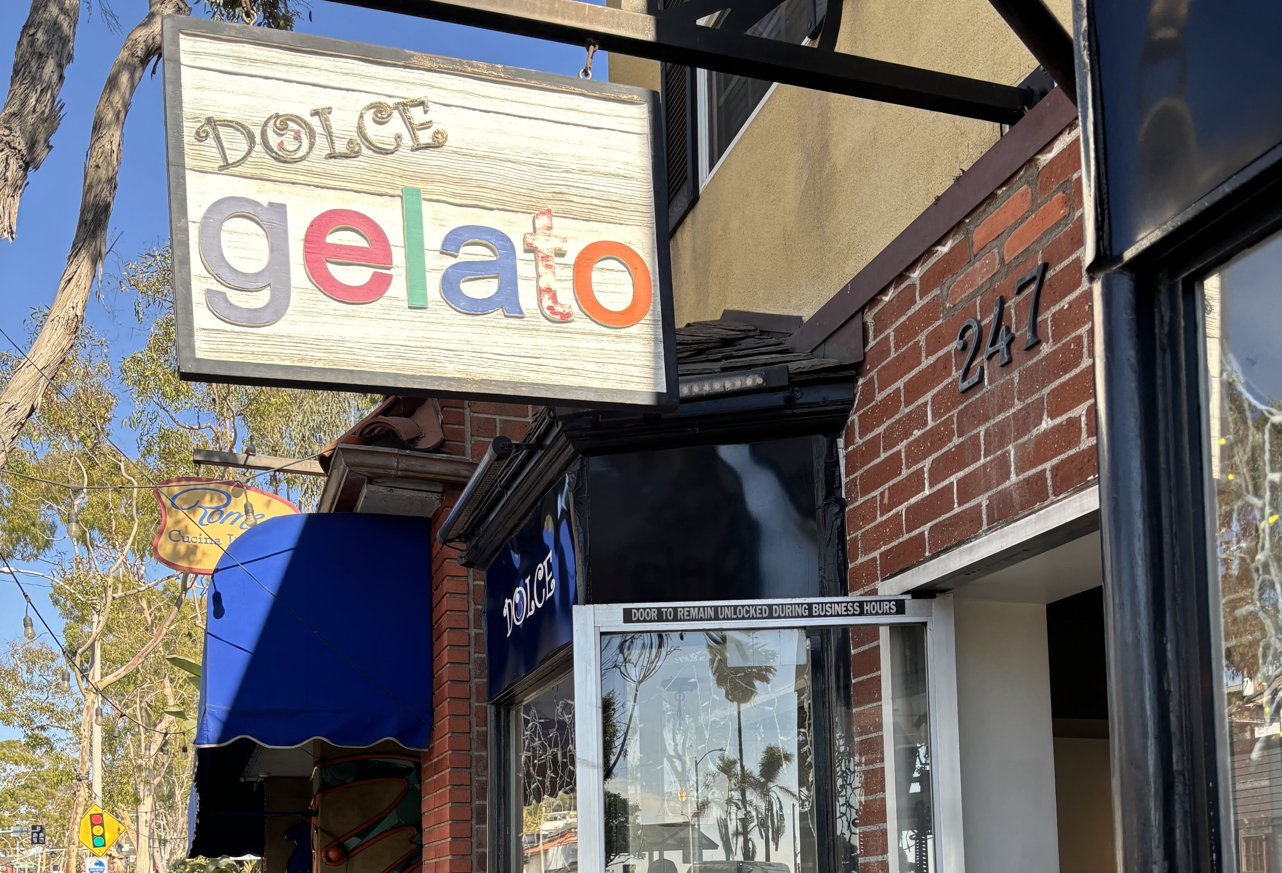 Delicious gelato of Dolce Gelato.