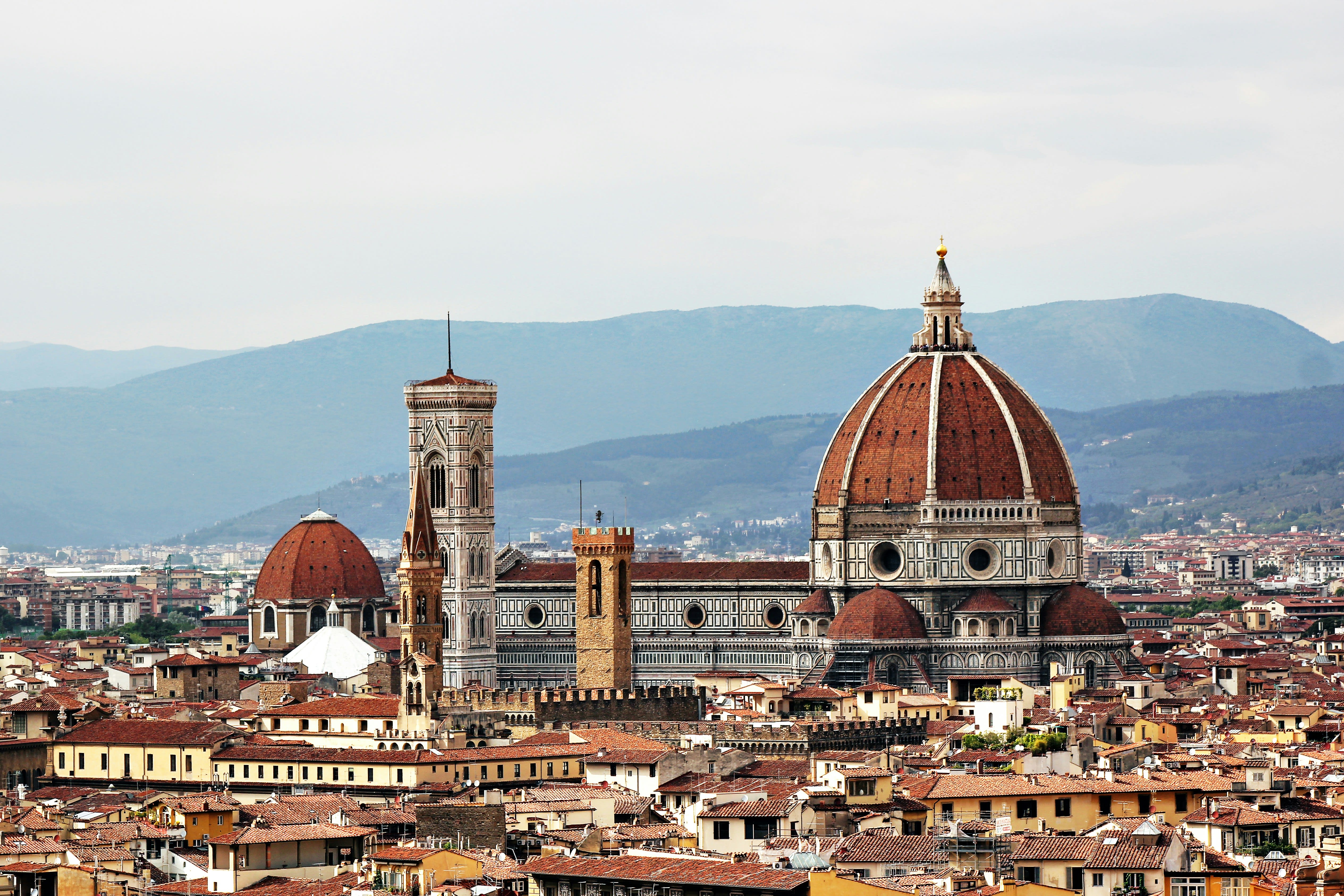 A view of Florence cityscape with the dome