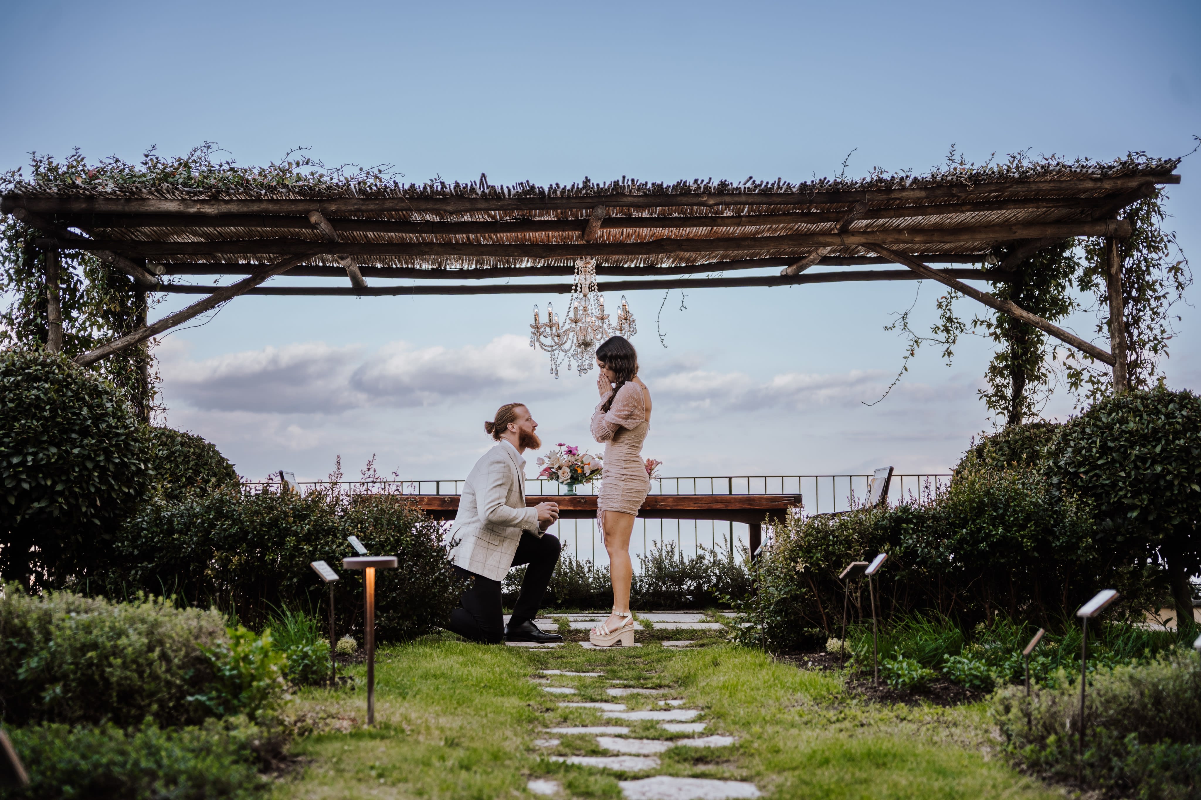 A couple gets engaged in Ravello, Italy