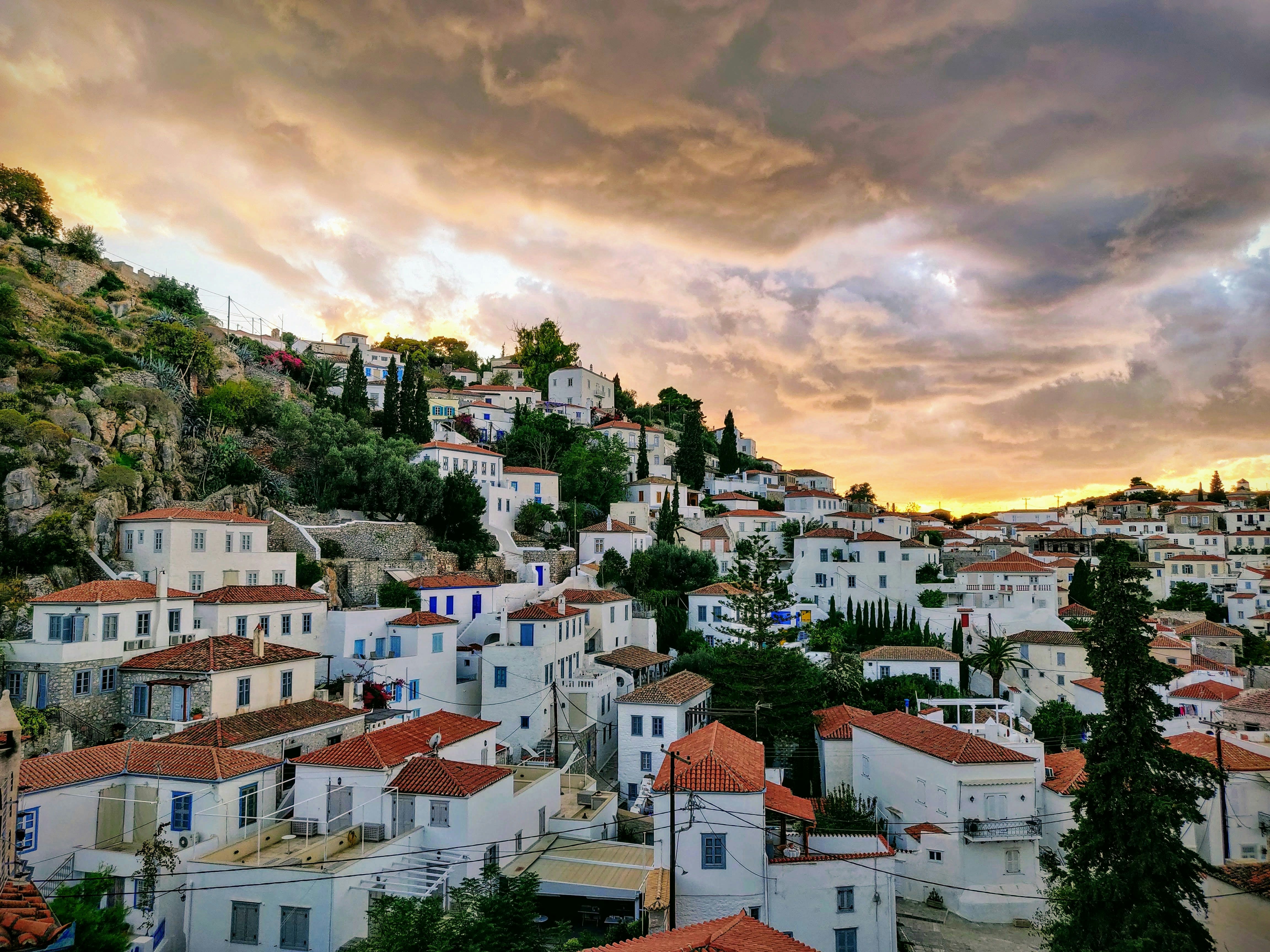 Houses on the Greek island of Hydra
