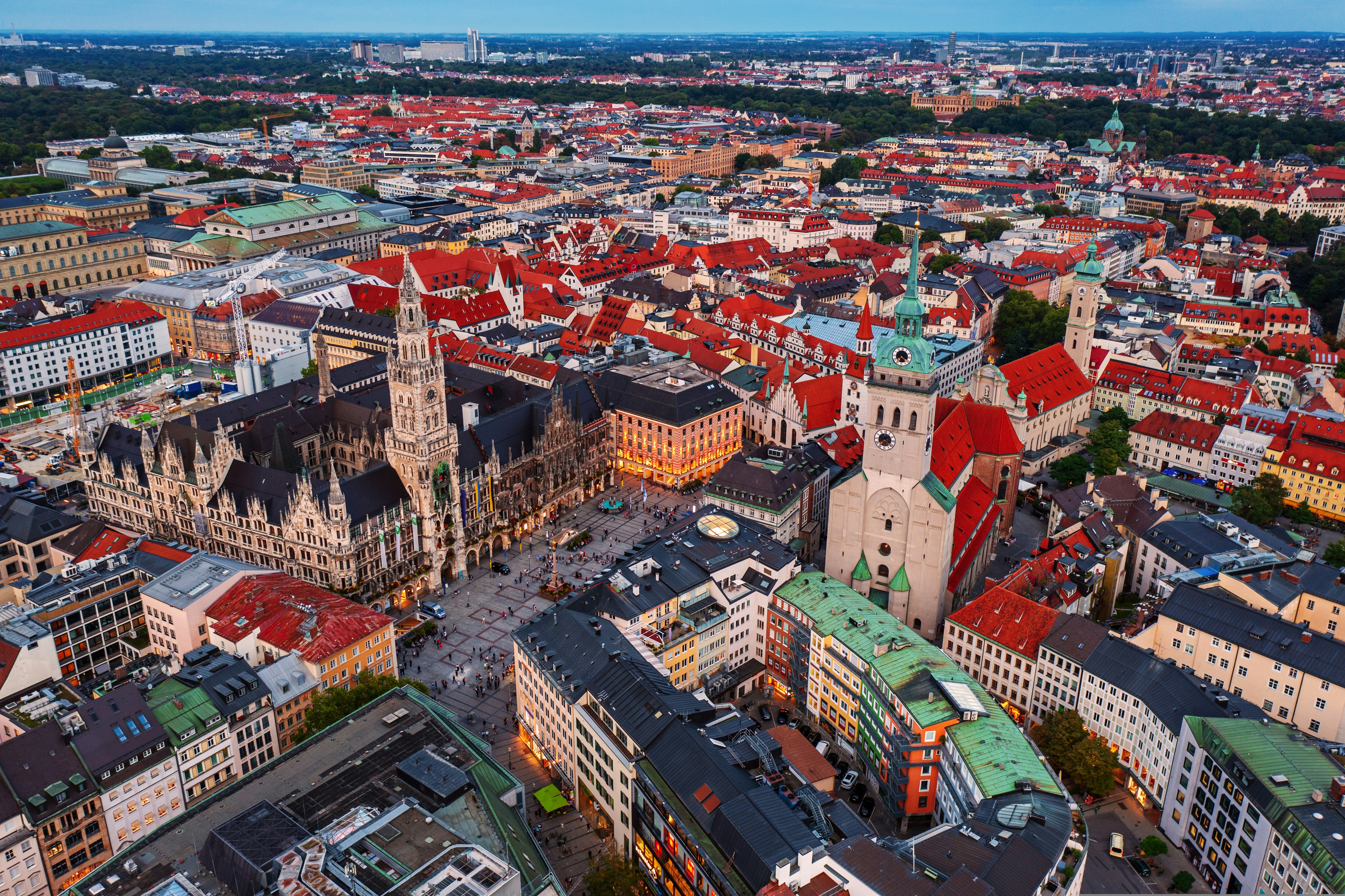 An aerial view of Vienna, Austria
