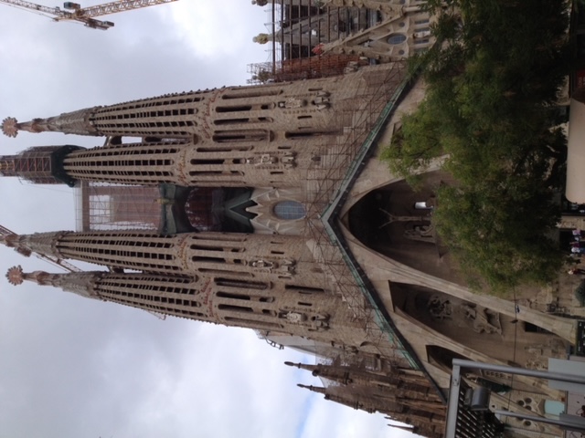 La Sagrada Familia in Barcelona.