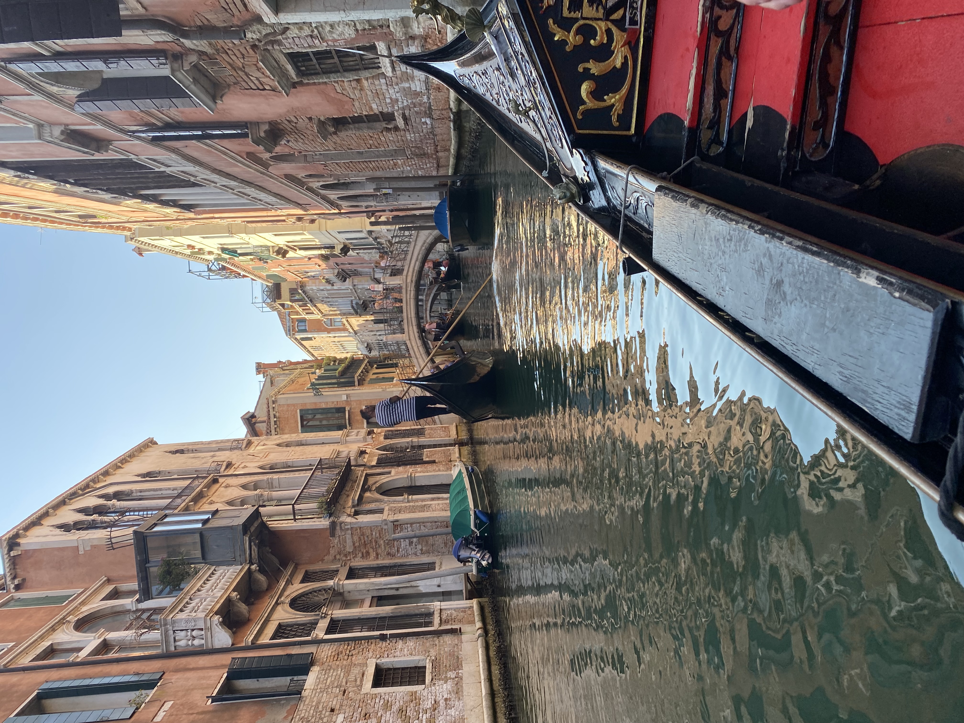 Gondola views in Venice.