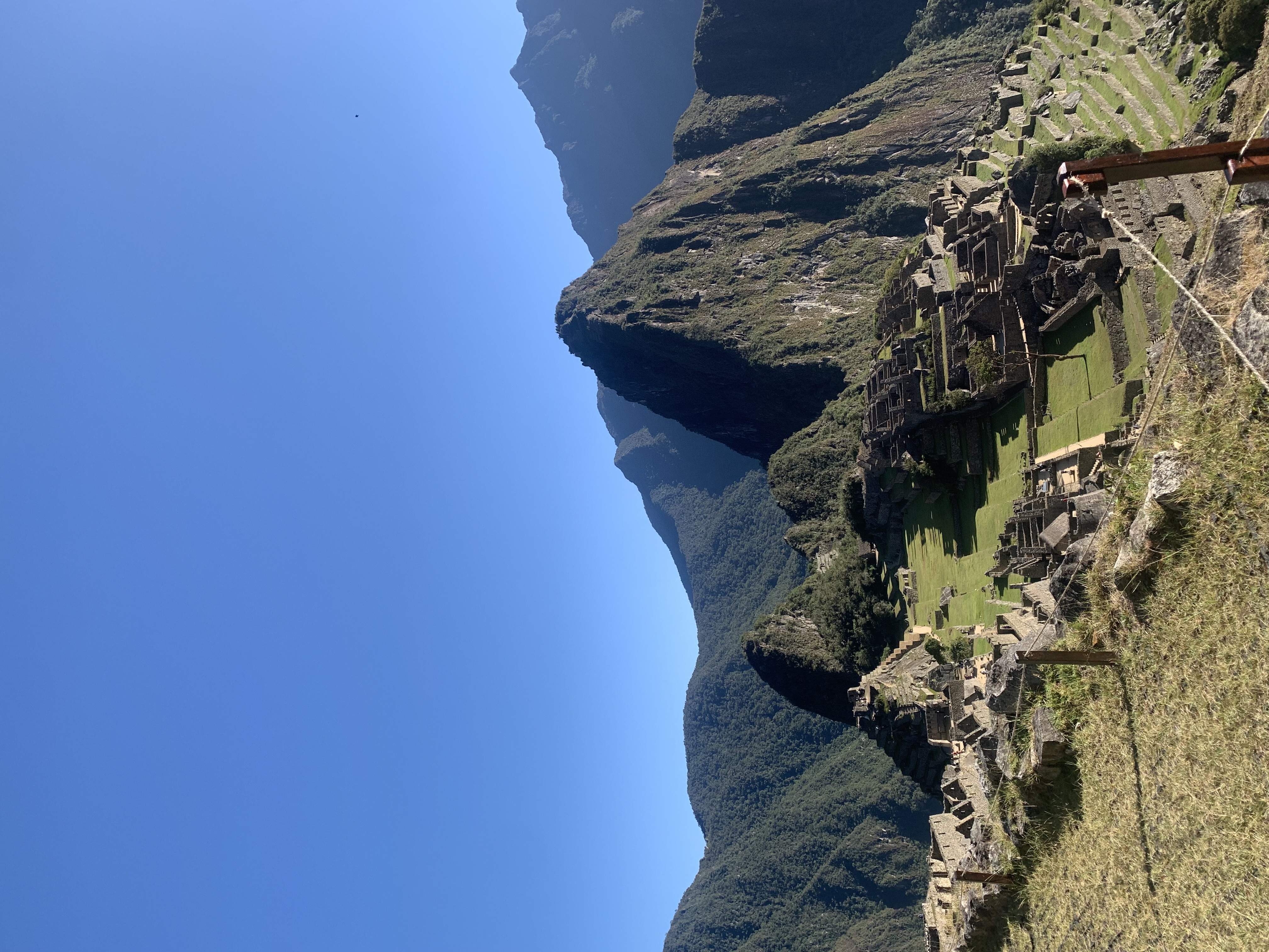 A view of ancient ruins during the day.