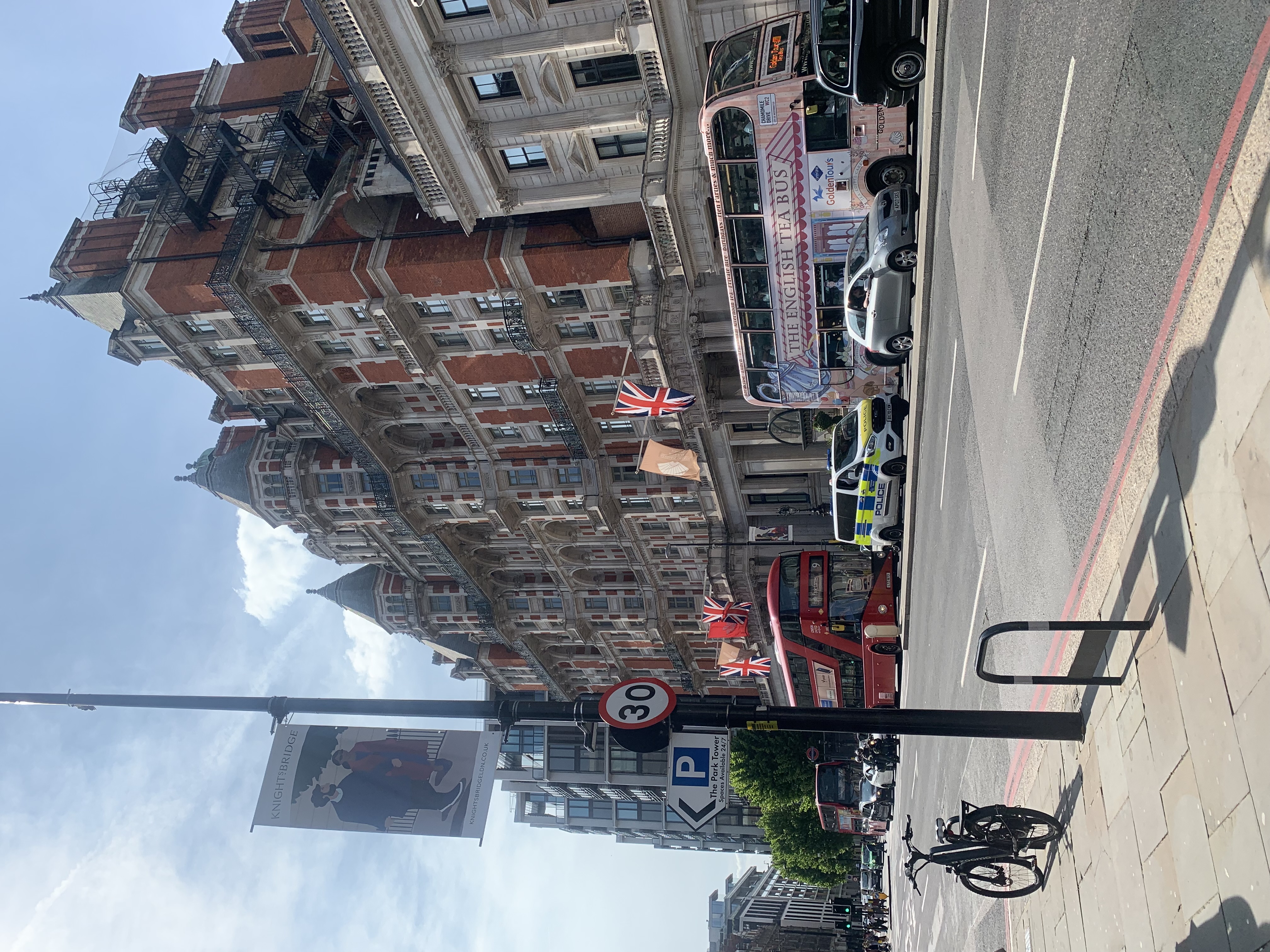 A view of the streets of London.