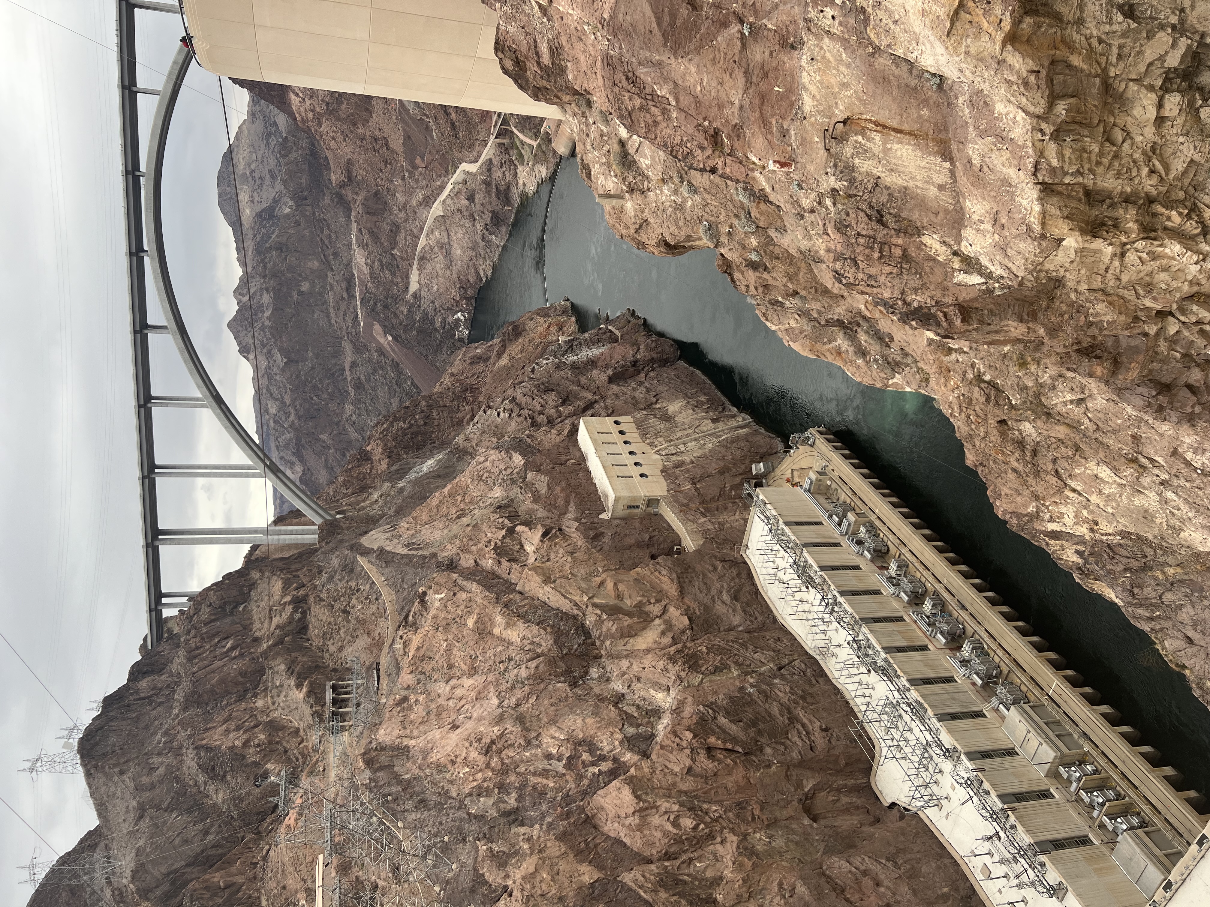 Bridge between hills.