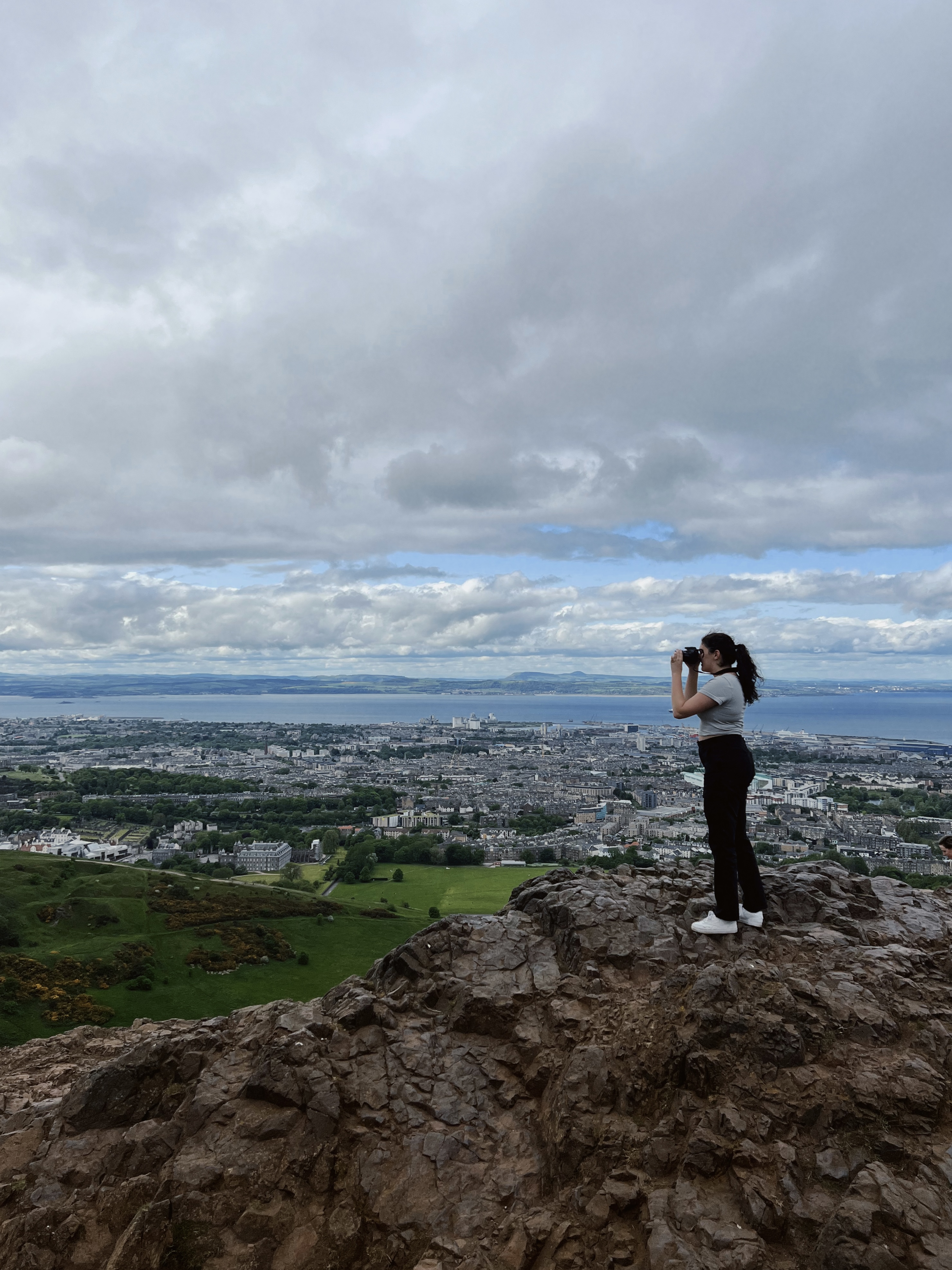 Looking over the park.