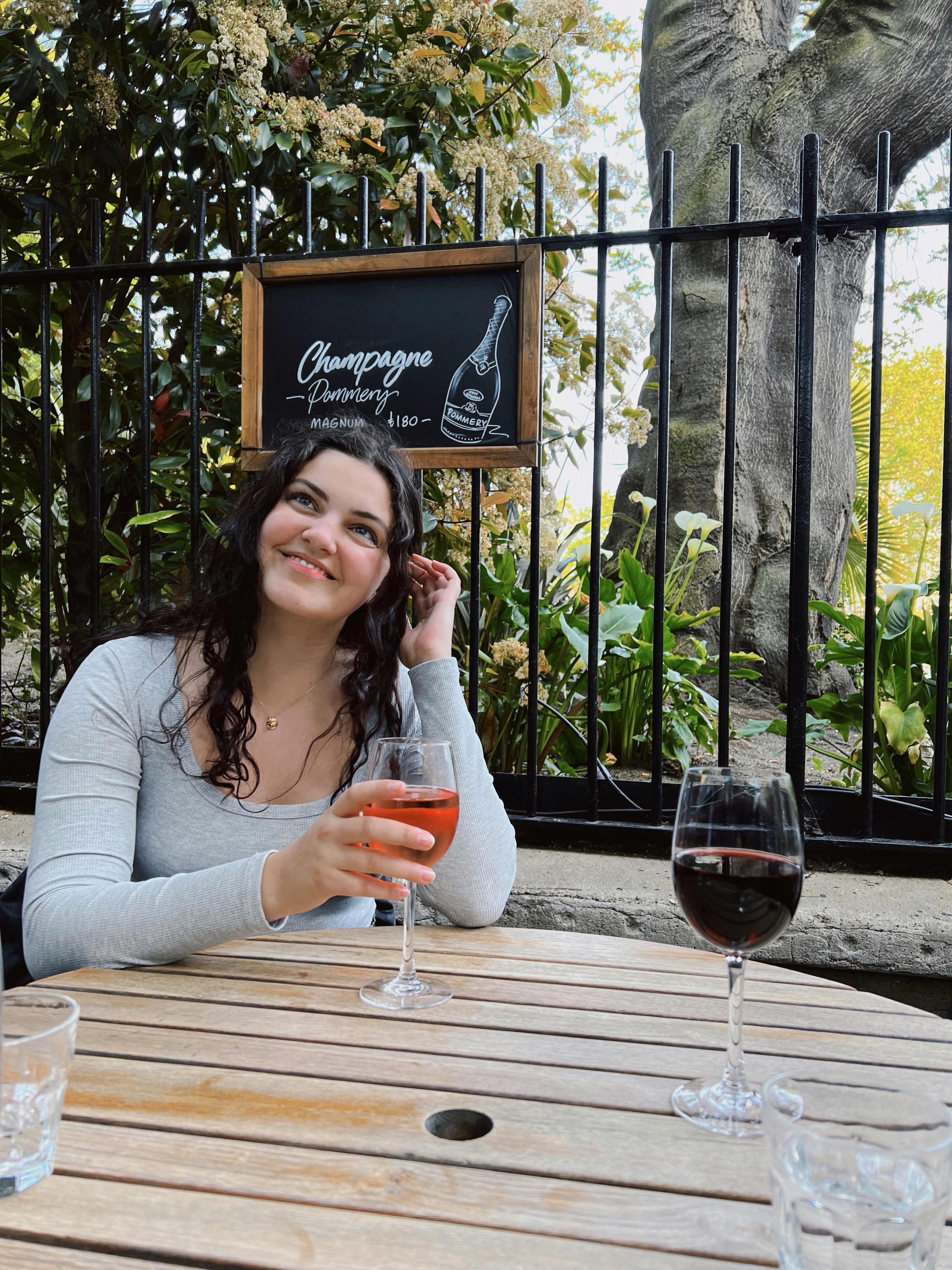 Wine by the park.