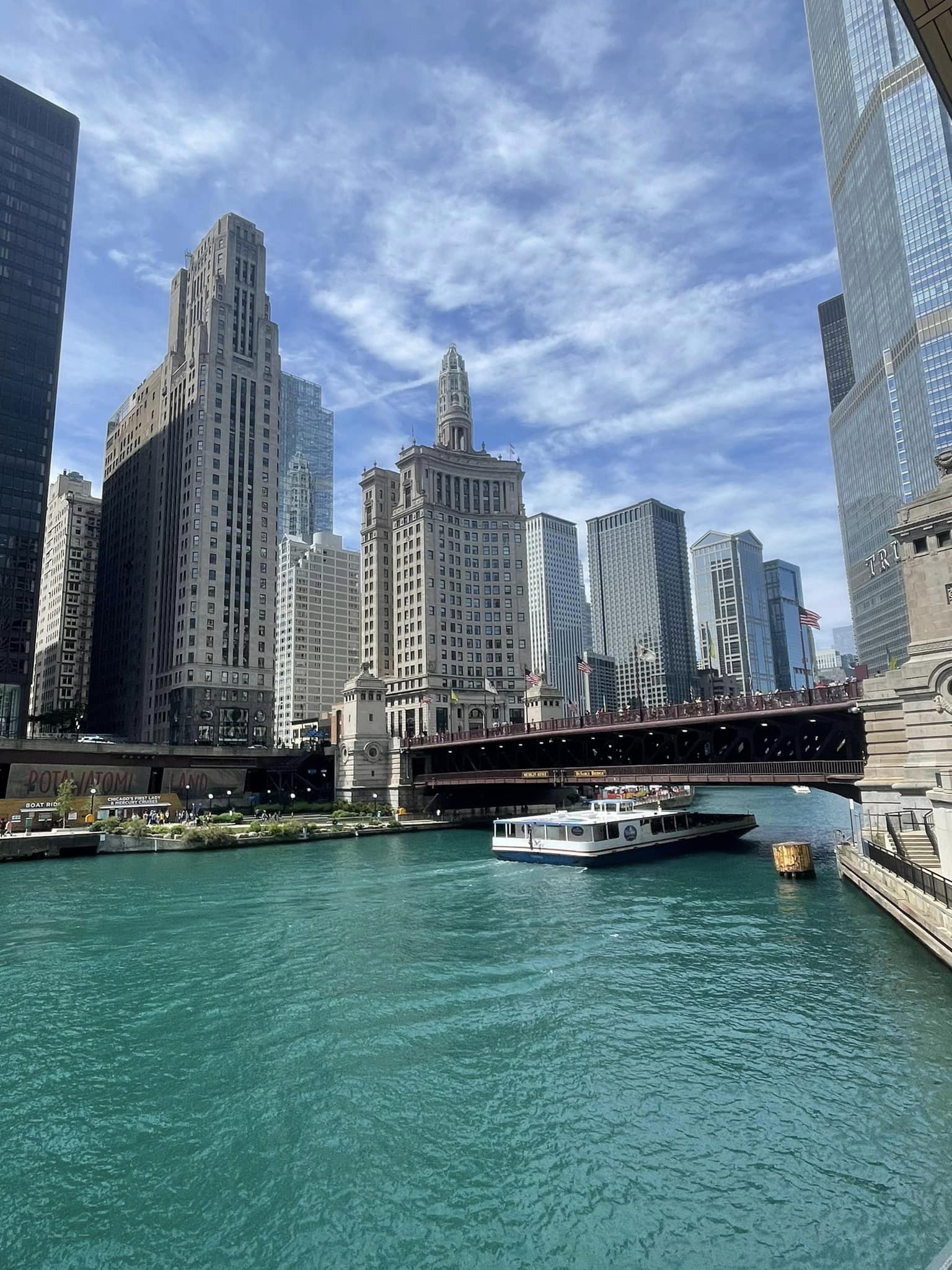 Skyline by the river.