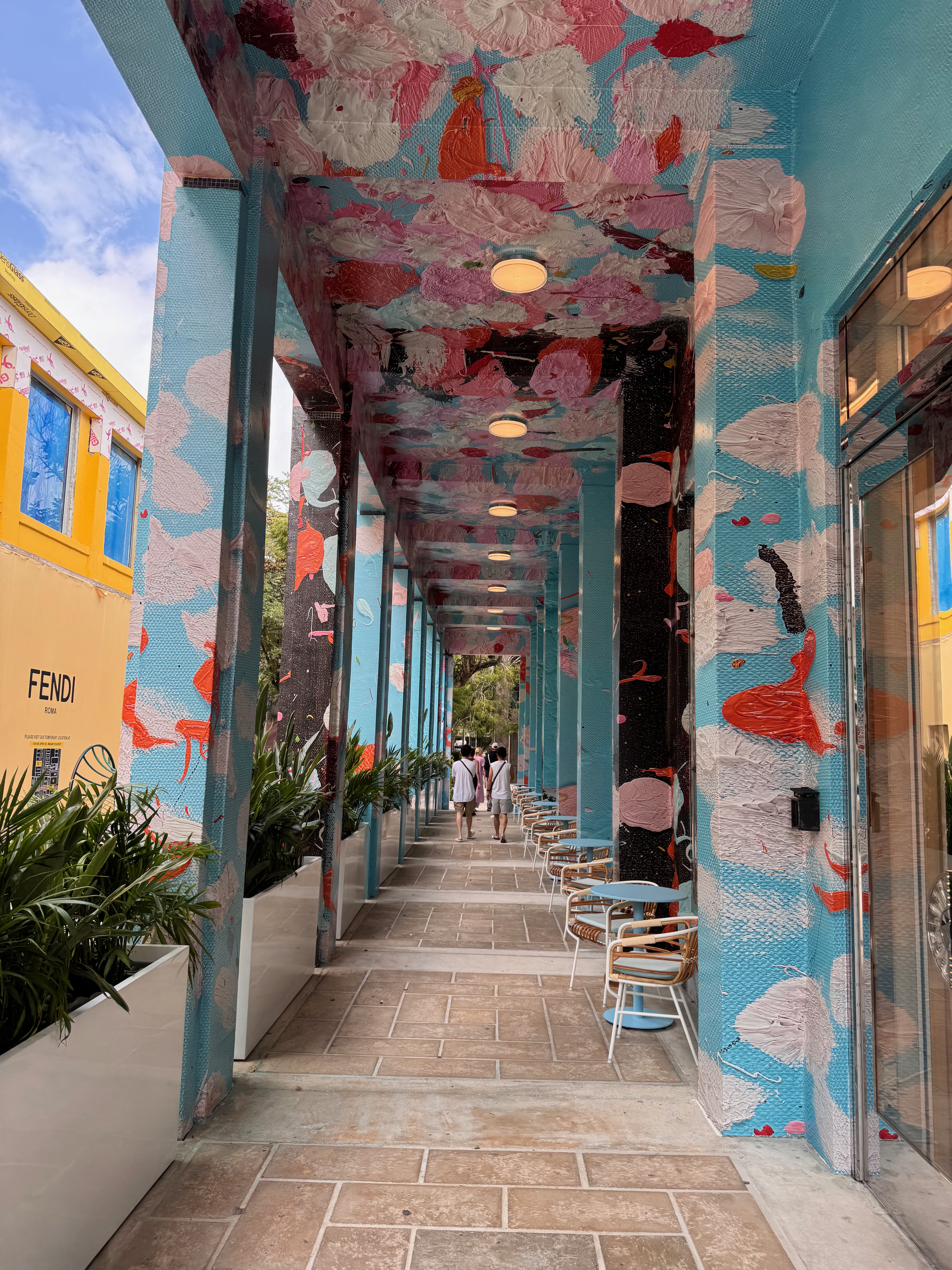 Colorful hallway.