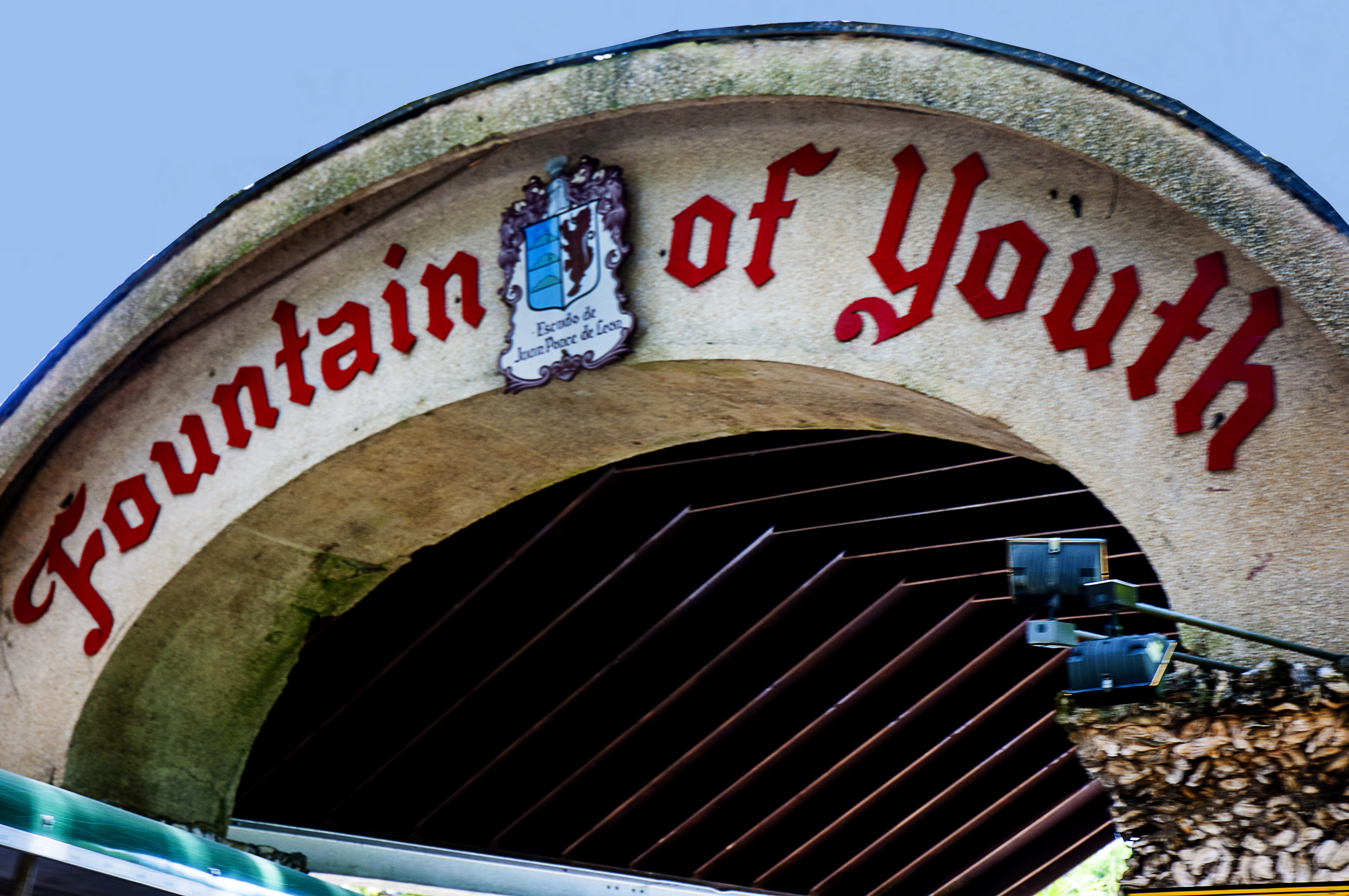Entrance sign to the Fountain of Youth
