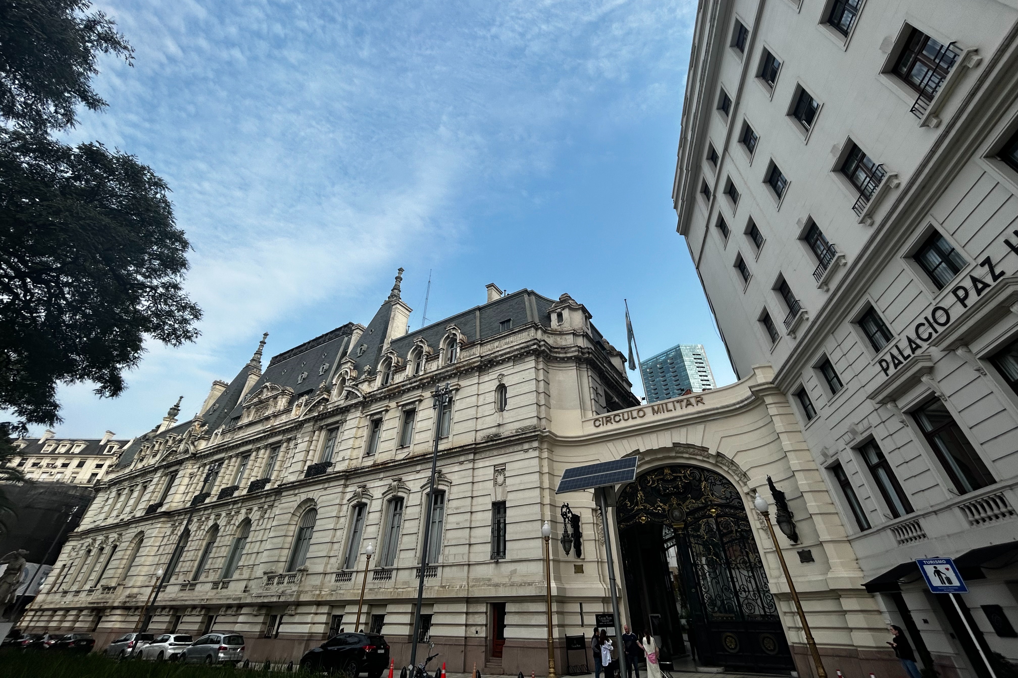 Palacio Paz is a grand French-style building in Buenos Aires.