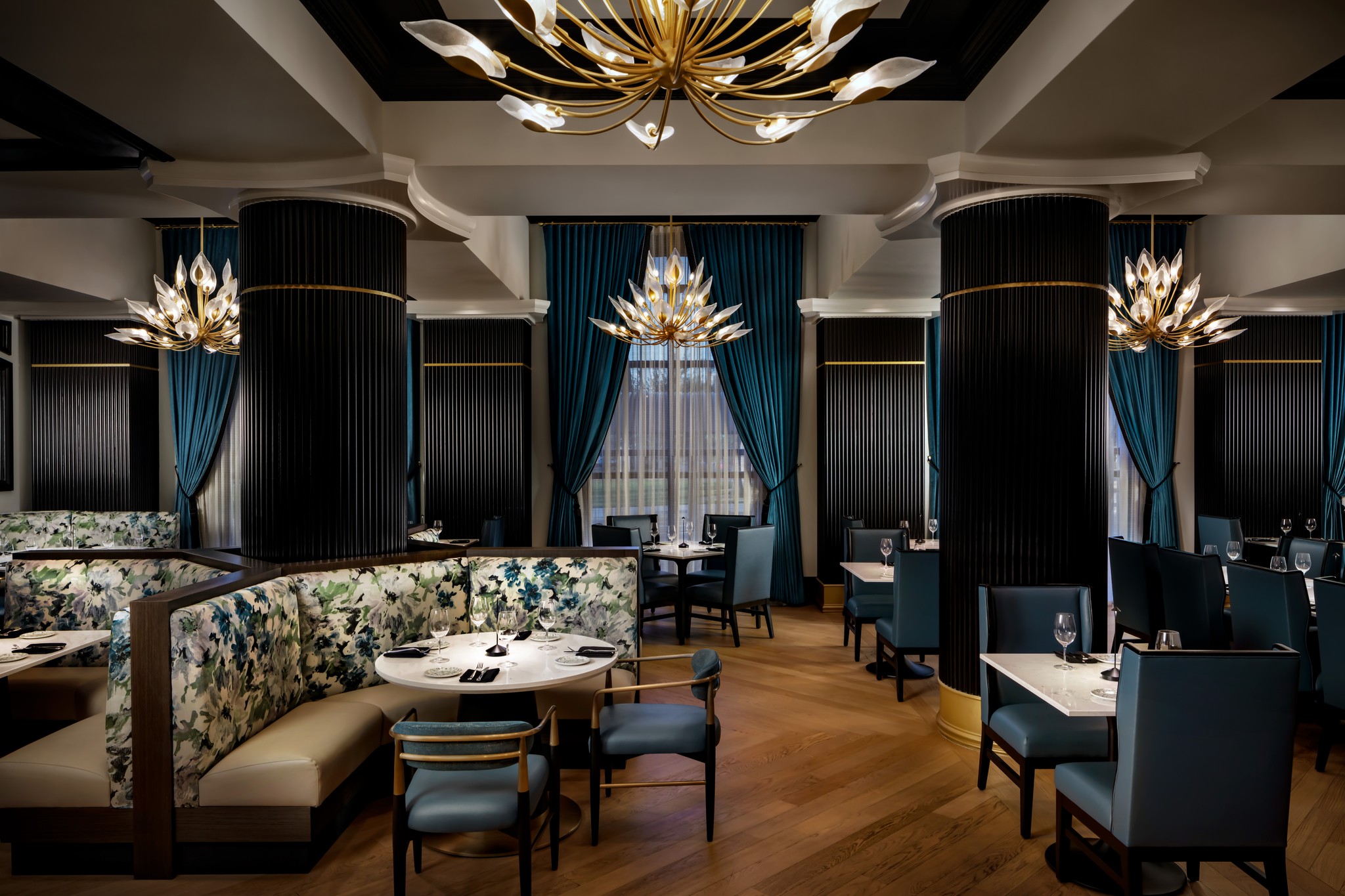 The Boheme offers elegant dining experience.