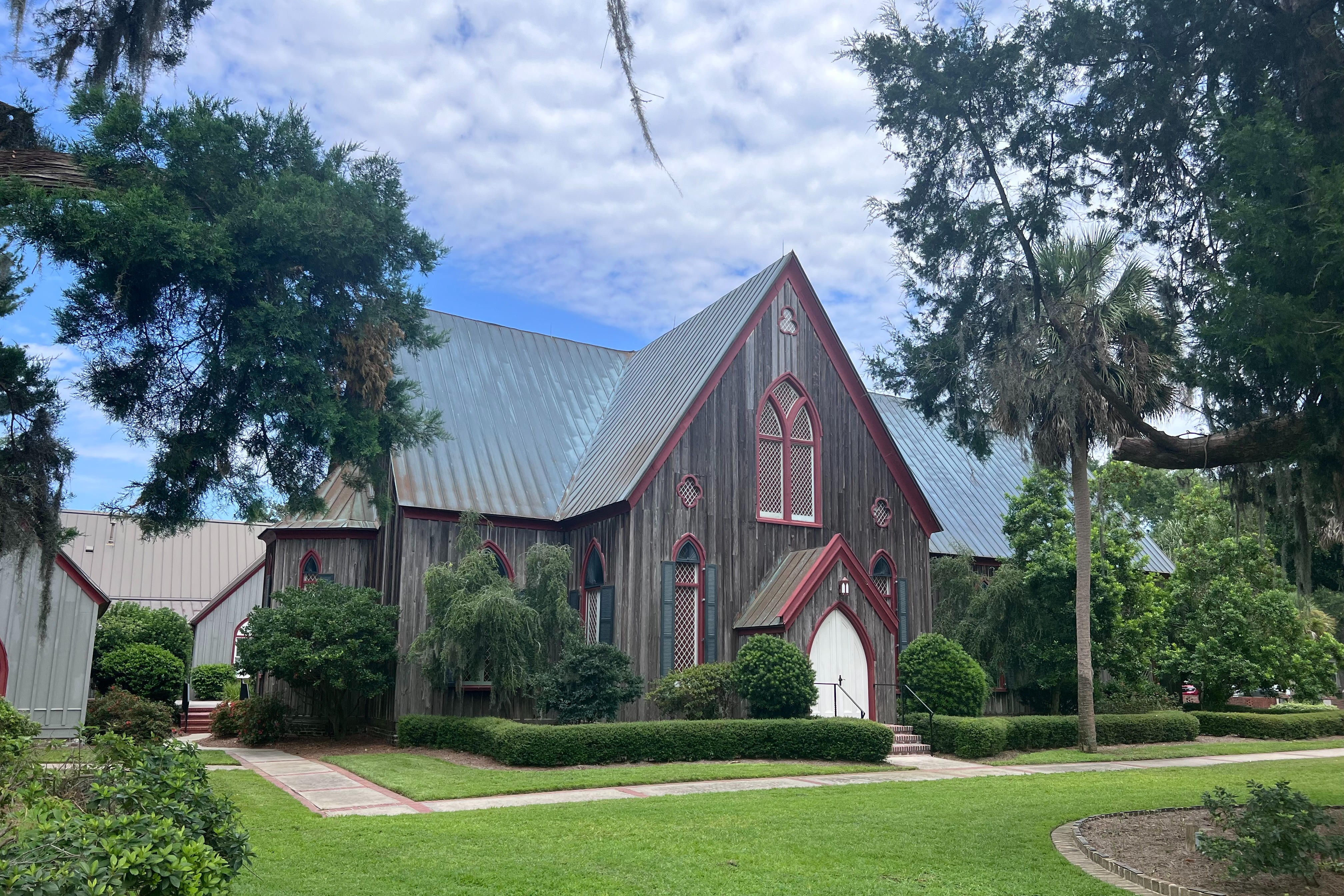 The Church of the Cross in Bluffton is a historic and picturesque riverside church.