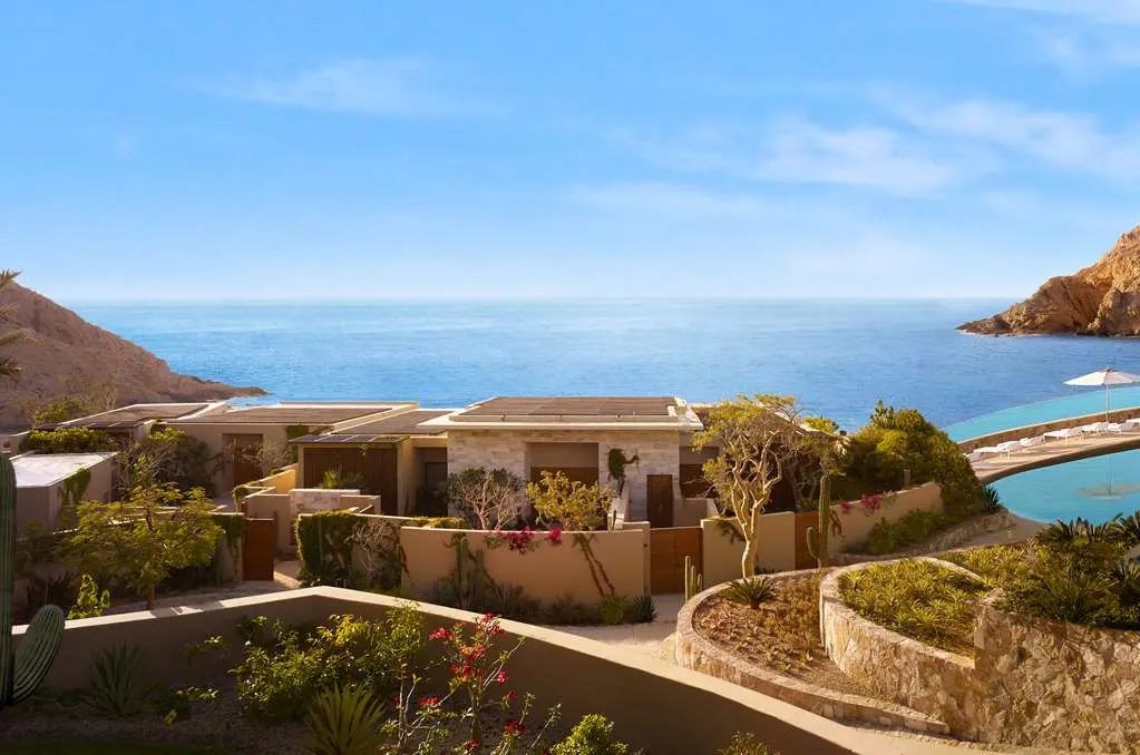 A private villa at Montage Los Cabos overlooking the Cabo shoreline
