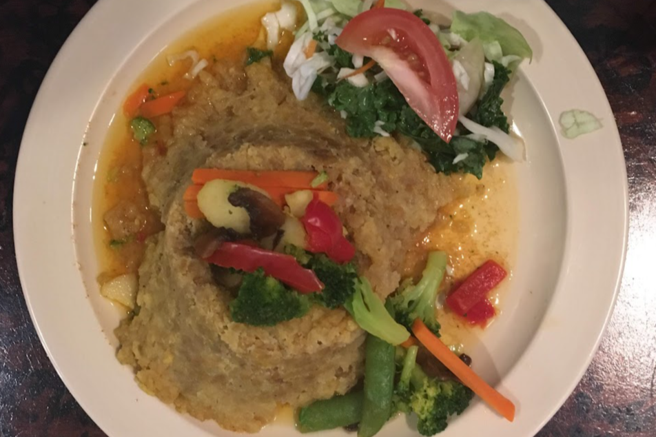 Mofongo, a Puerto Rican delicacy you can taste at Los Yeyos.