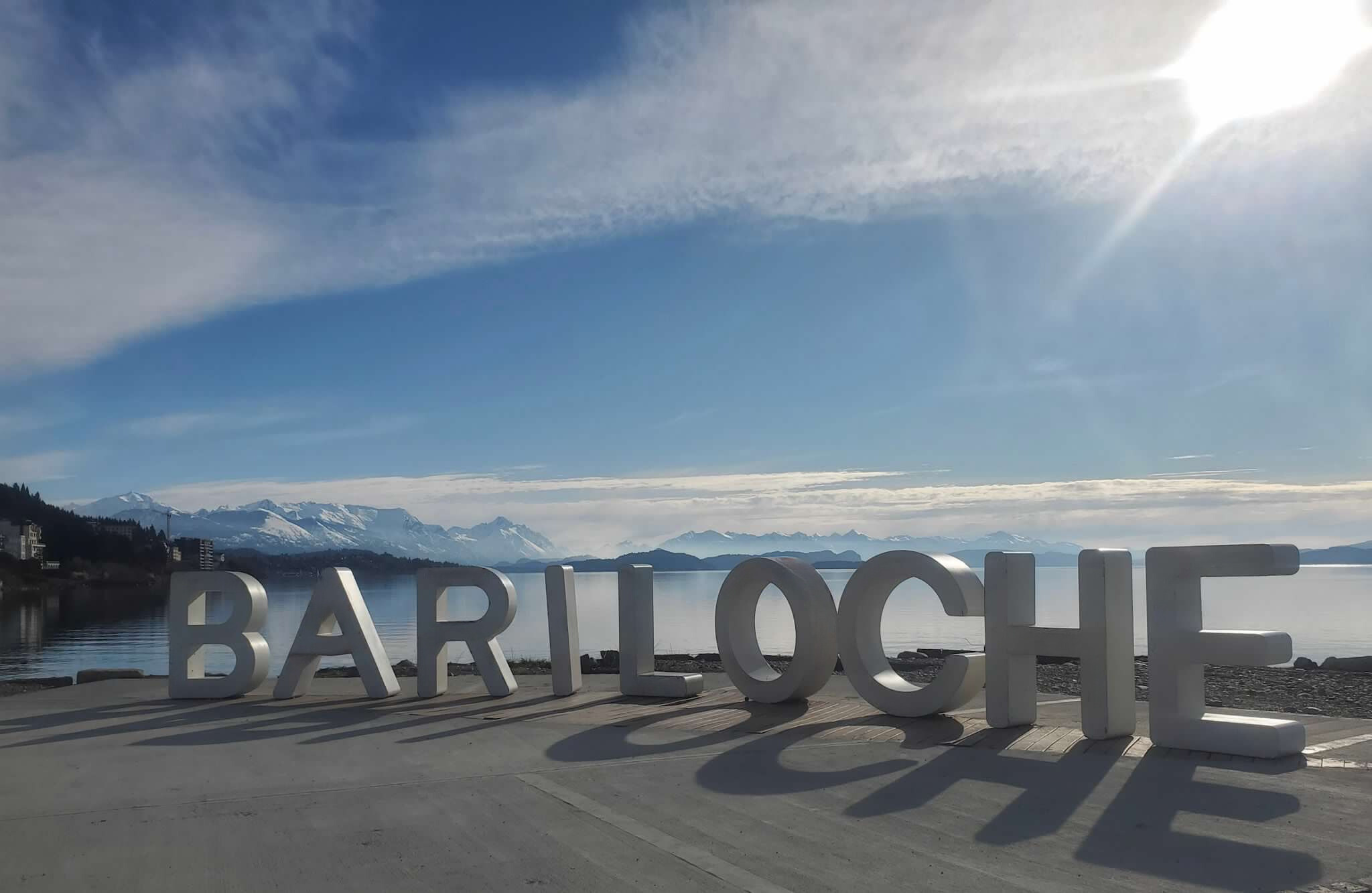 Bariloche, a lakeside town during the daytime.