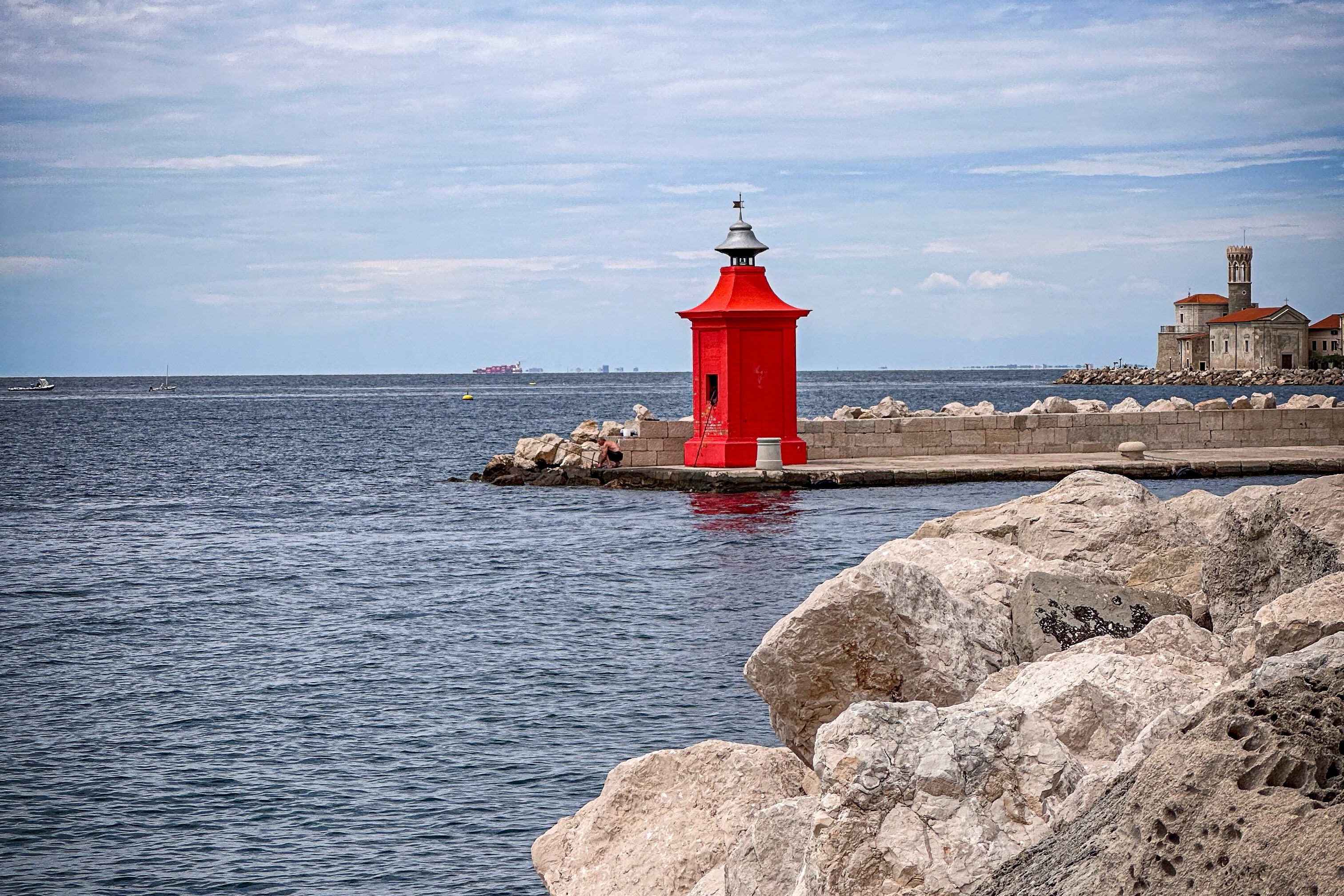 Red lighthouse at Piran
