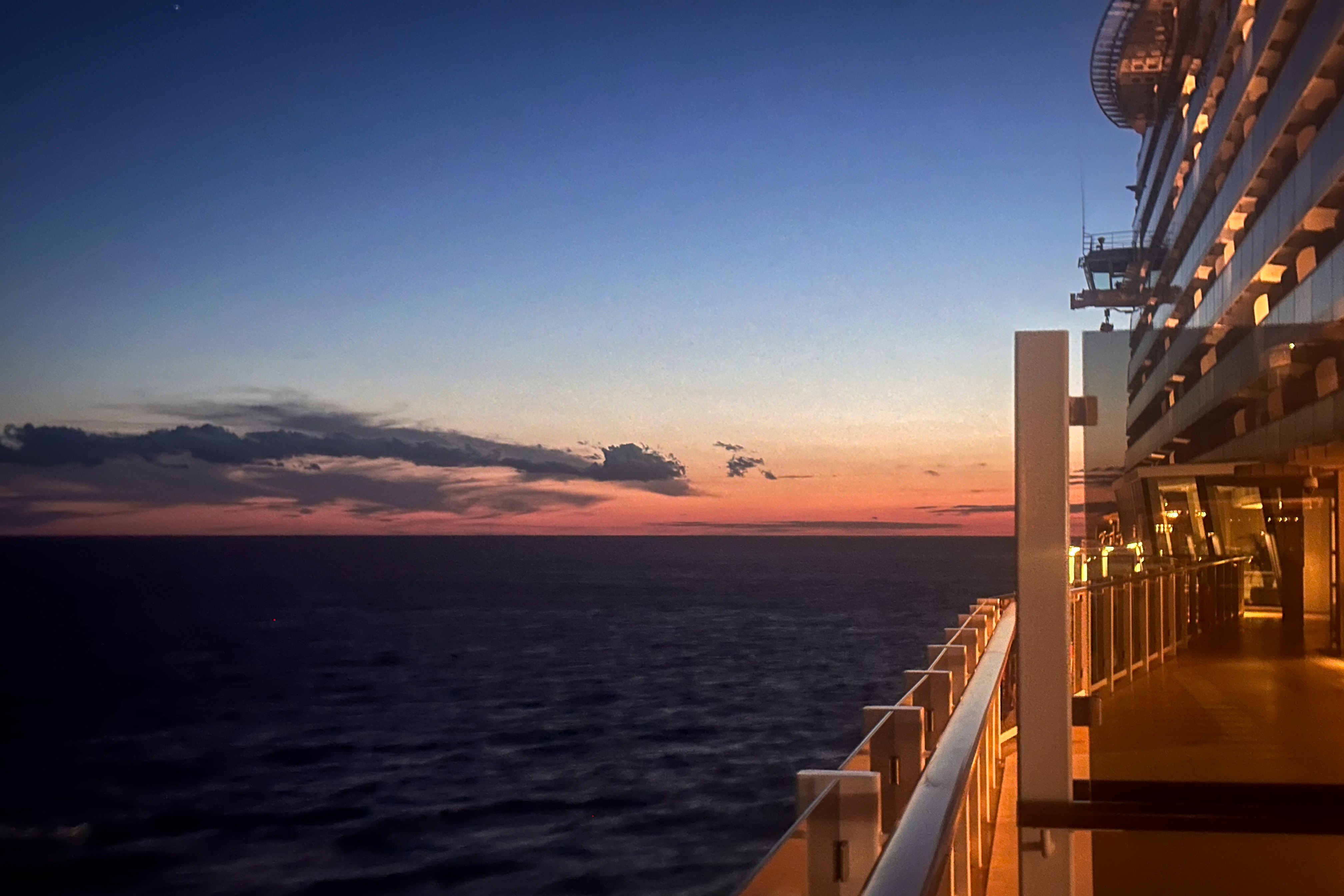 On a cruise aboard Viva.