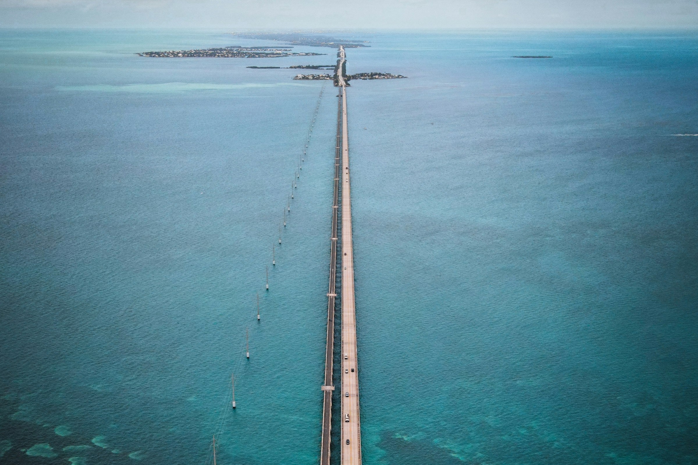 The Seven mile bridge is the longest bridge on the Overseas Highway.