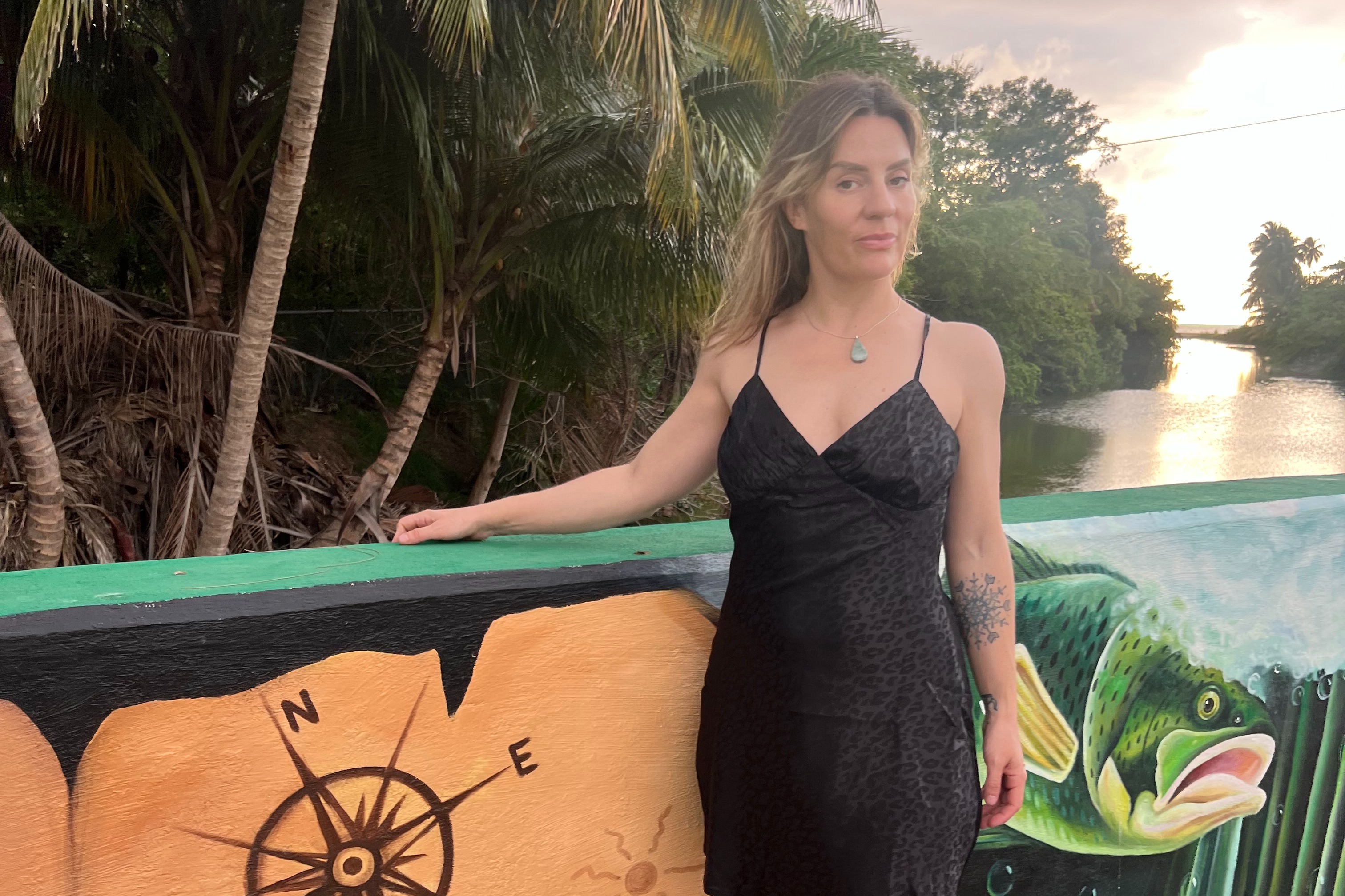 Posing at Grand Caribbean Rincon of the Seas Resort.