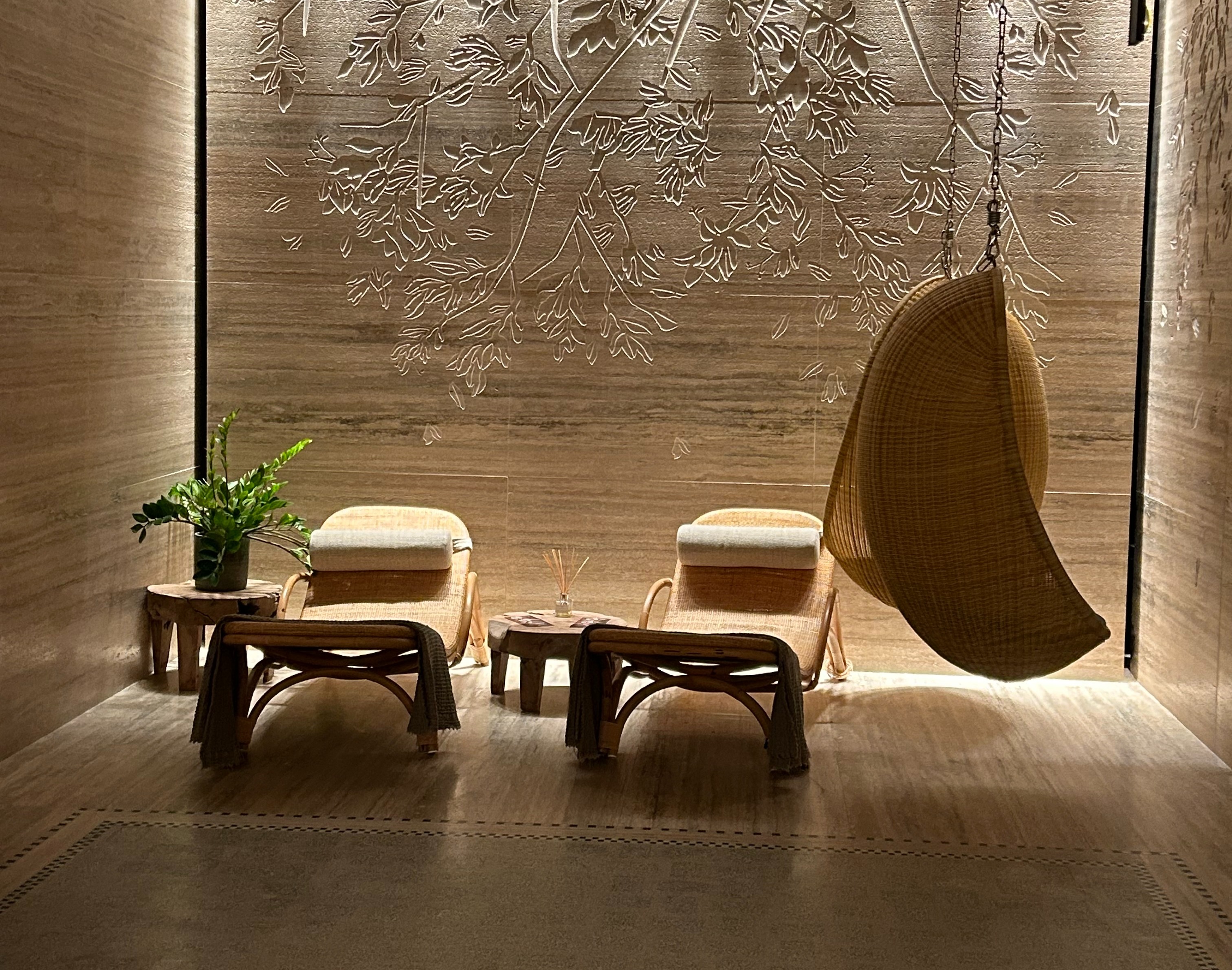 A picture of a person getting a massage at a spa.