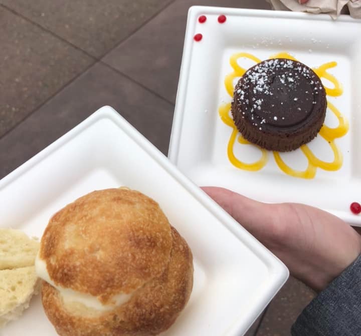 Delicious food served at one of the restaurants in Disney.