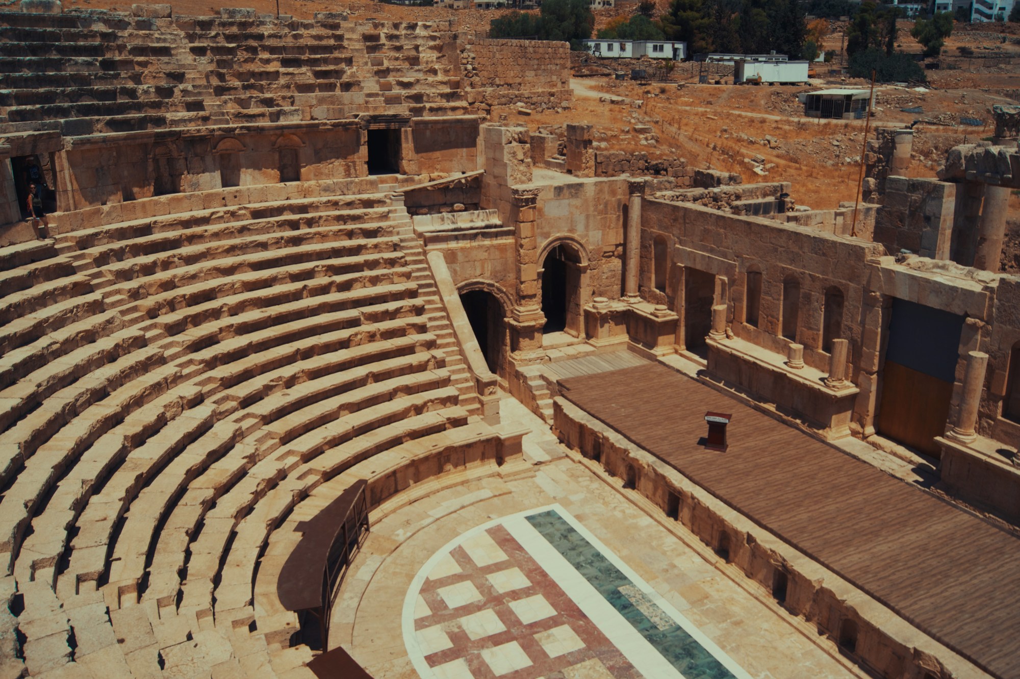 Ruins of a old outdoor theatre.
