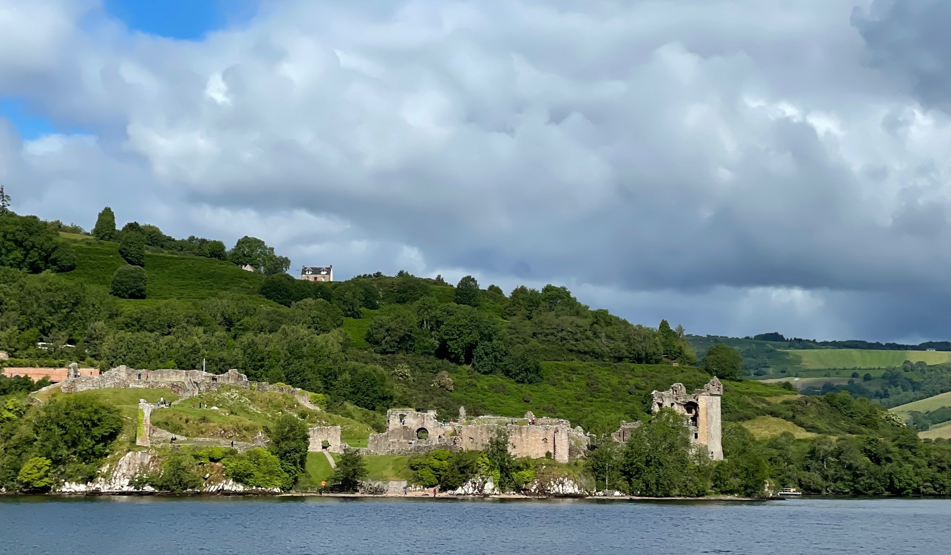 A view from the Loch Ness Cruise of the shore