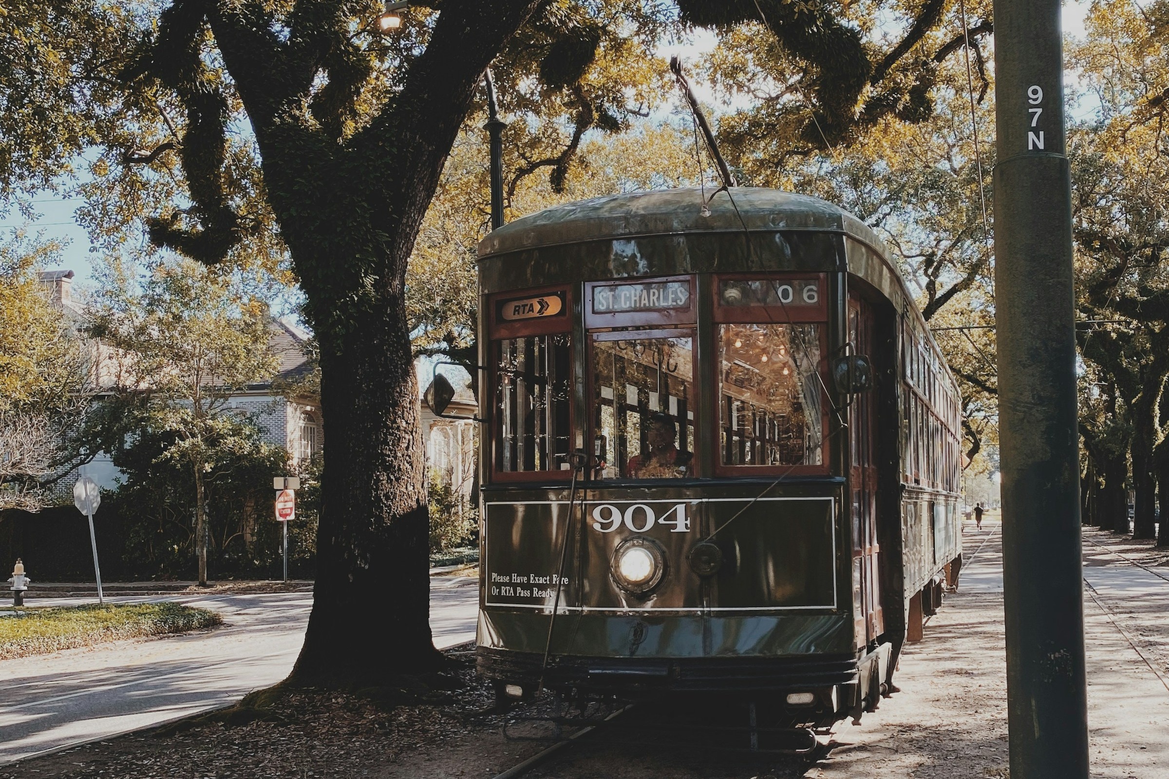 Experience a ride on the iconic St. Charles Avenue streetcar.