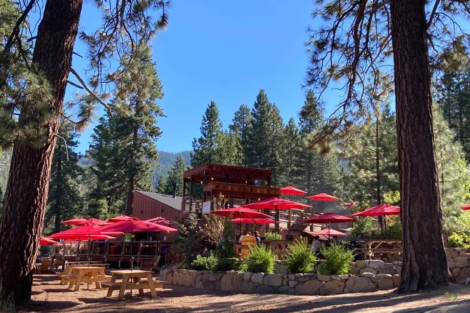 Tunnel Creek Cafe offers this outside seating which is relaxing.