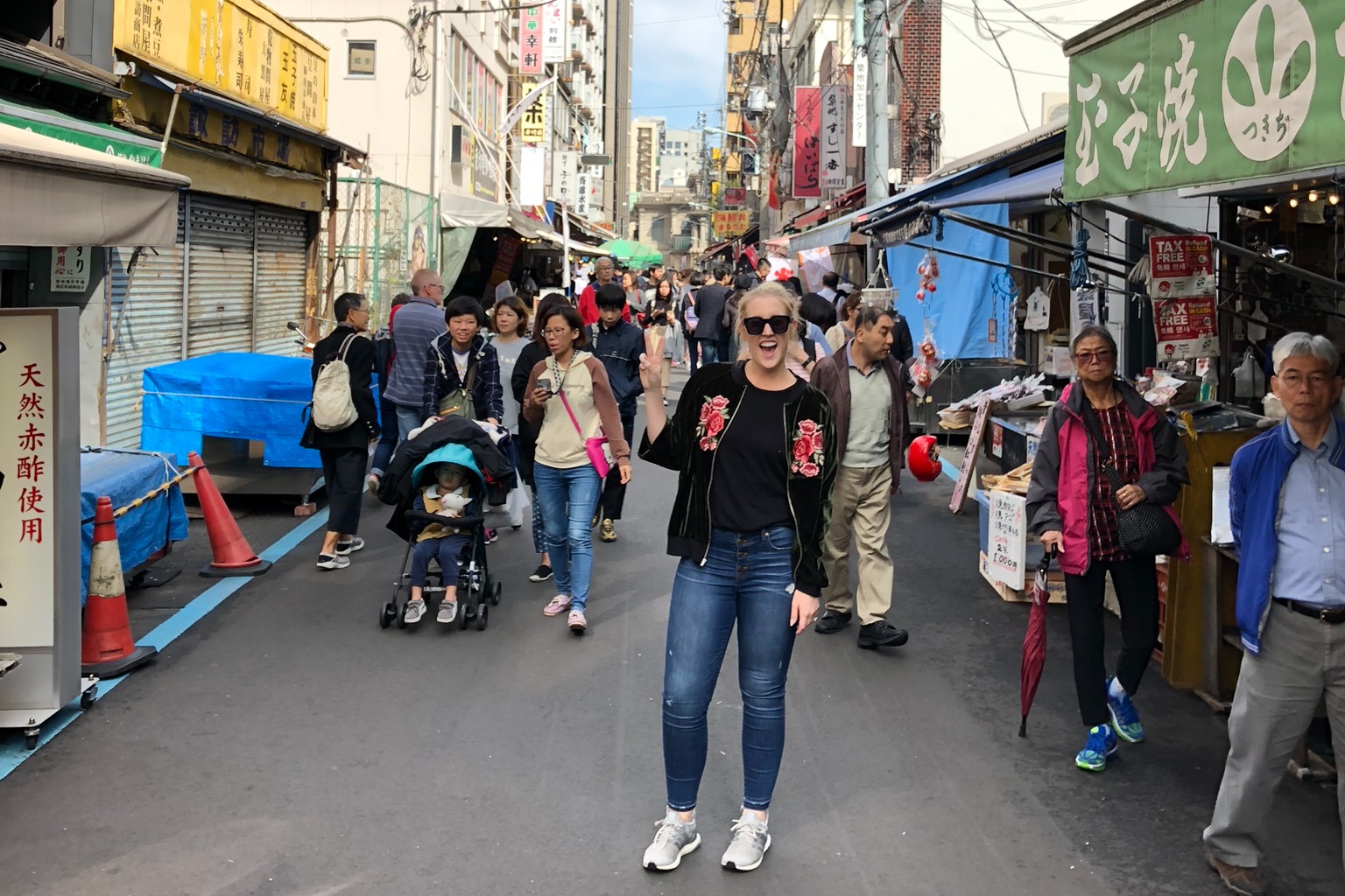 Tsukiji Fish Market is a bustling seafood paradise in Tokyo.