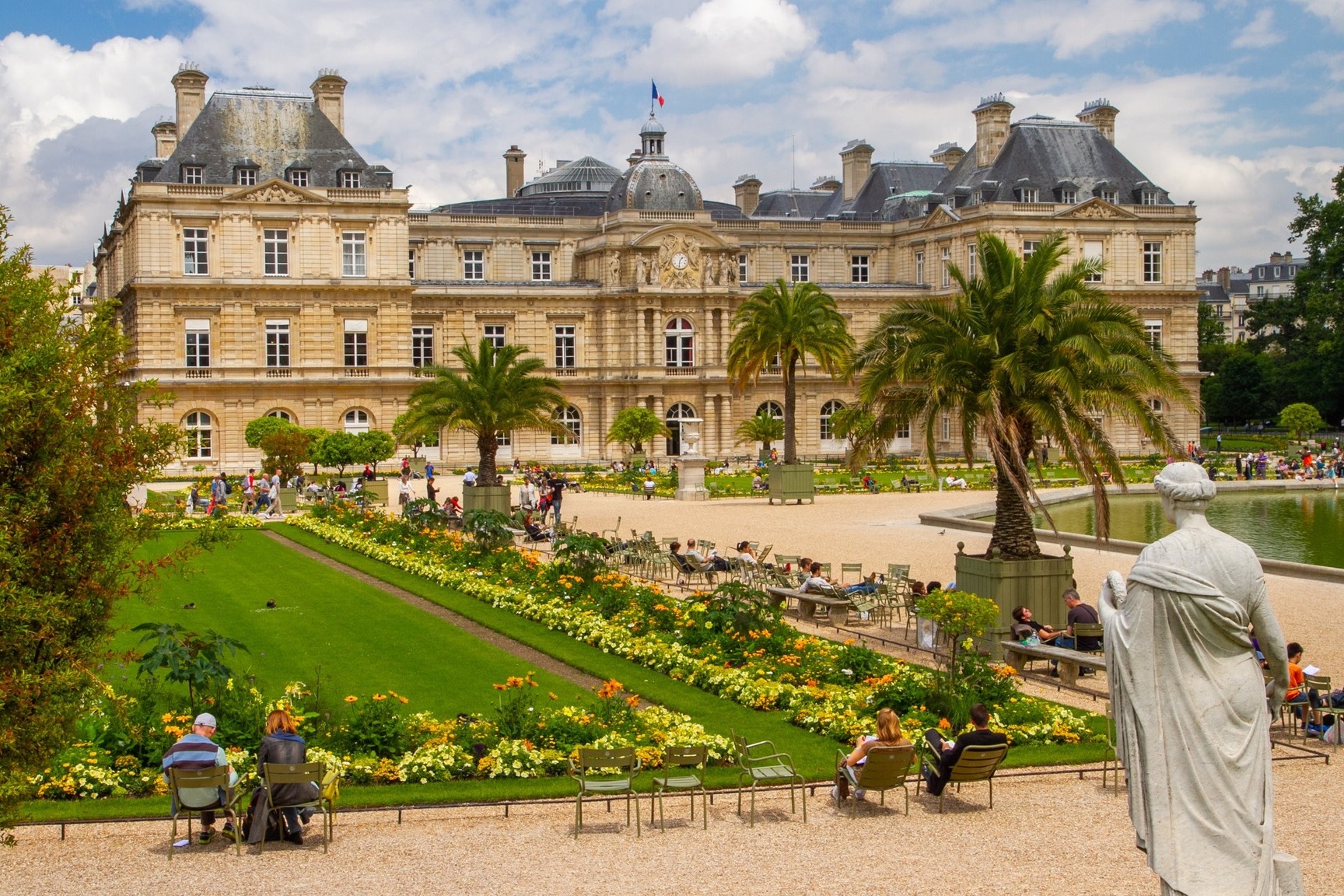 Luxembourg Park is a picturesque historic garden oasis in Paris.