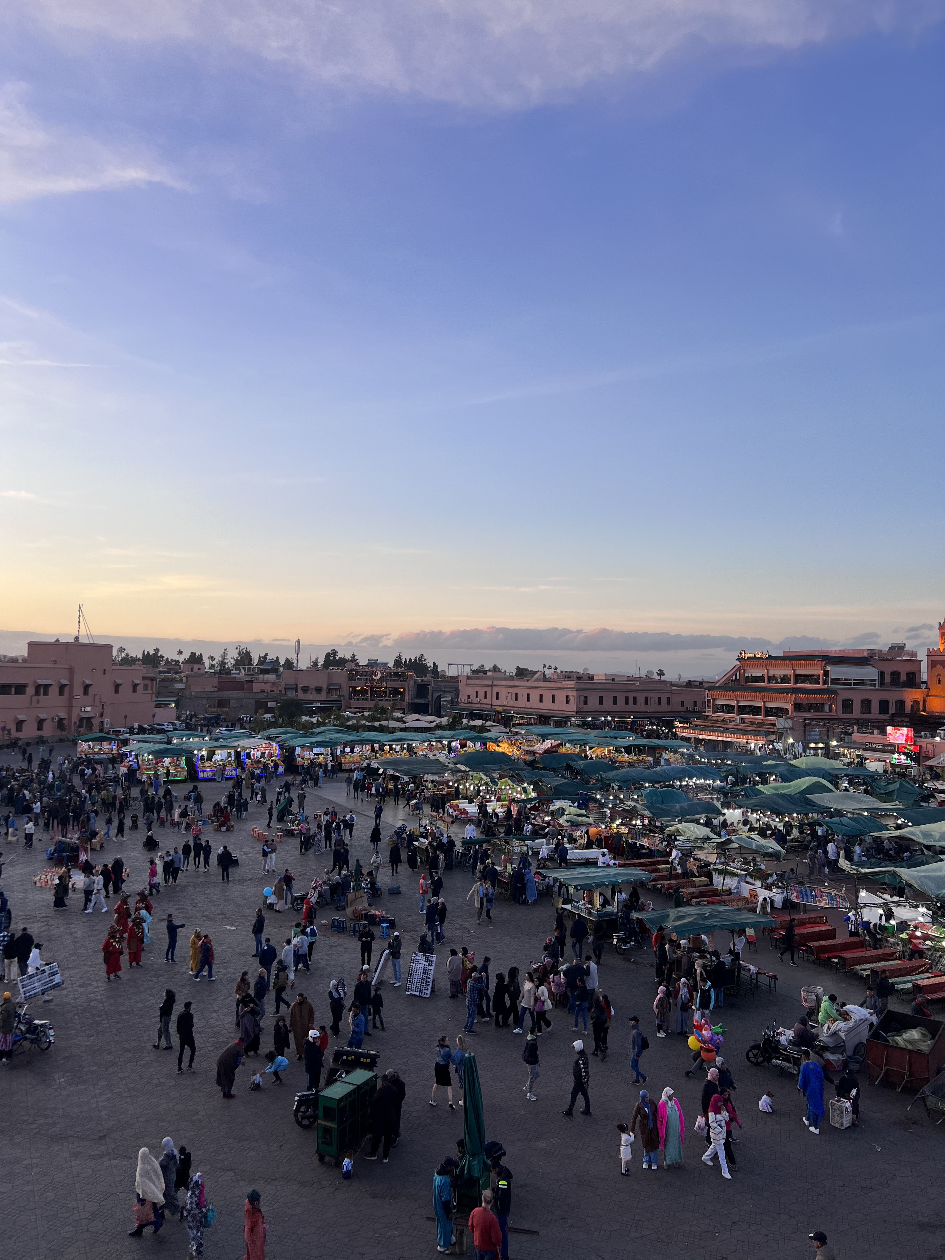 Beautiful view of Jemaa el-Fnaa