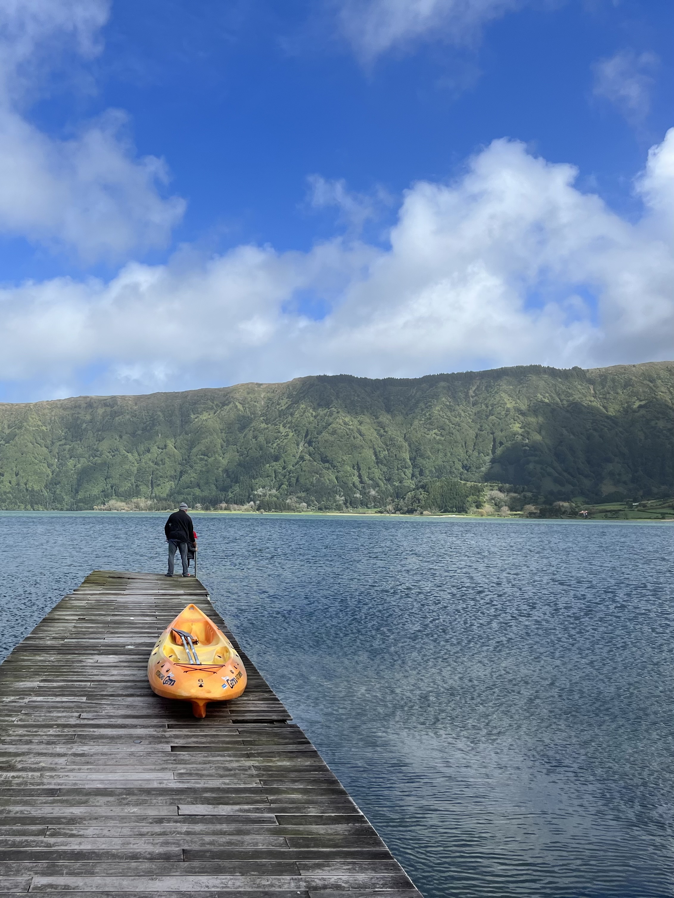 Standing on the dock